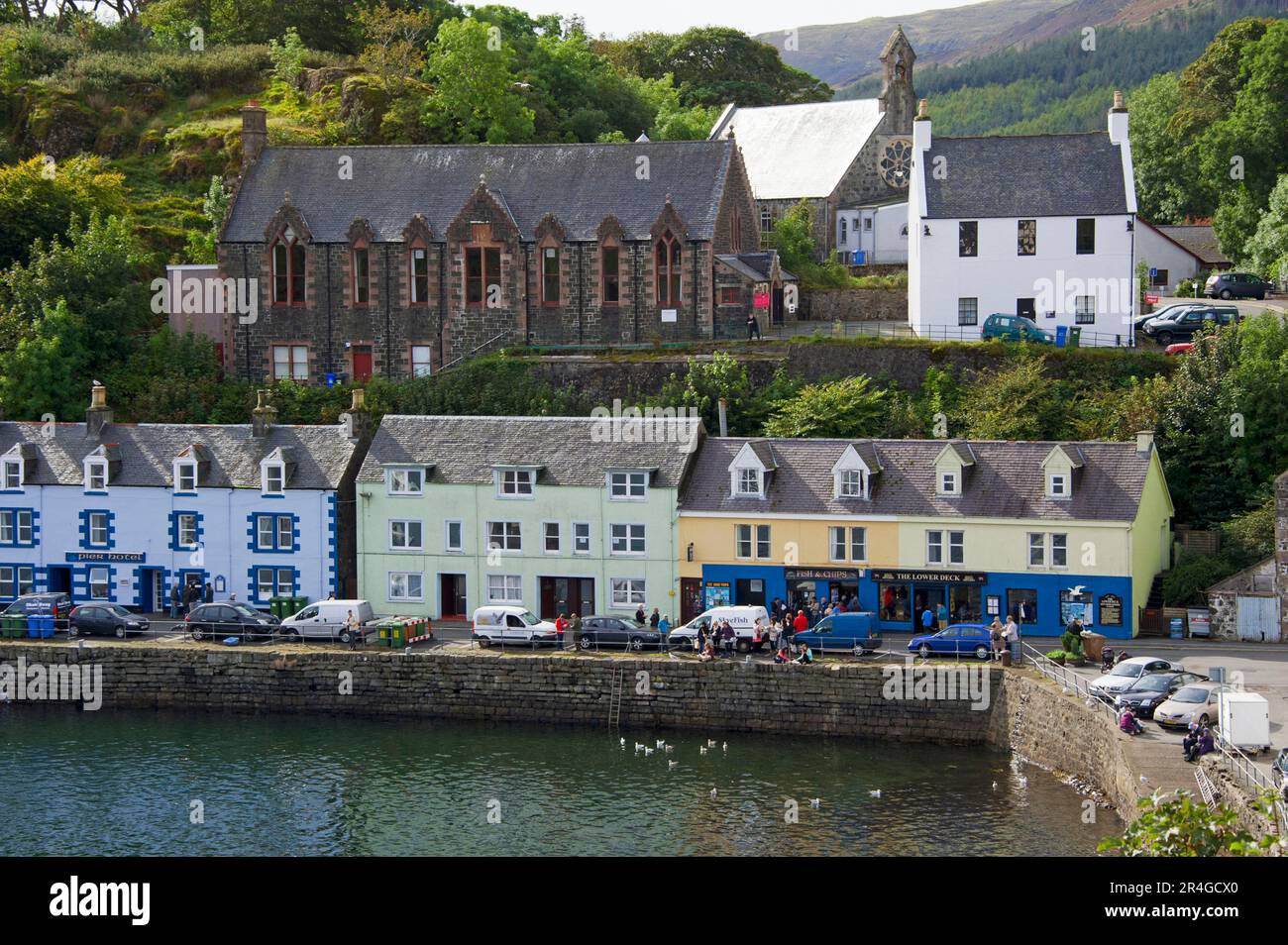 Portree, île de Skye, Écosse, île de Mist, Hébrides intérieures Banque D'Images