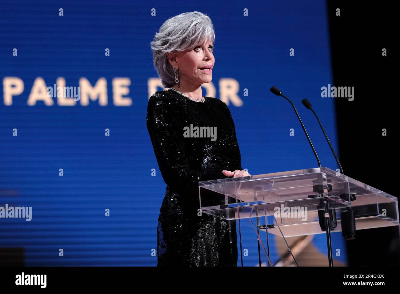 Jane Fonda BEI der Preisverleihung auf dem Festival de Cannes 2023 / 76. Internationale Filmfestspiele von Cannes am Palais des Festivals. Cannes, 27.05.2023 Banque D'Images