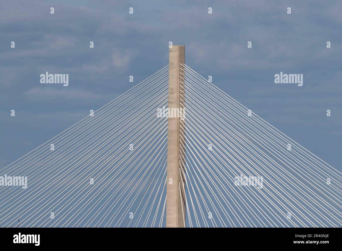 Câbles sur Queensferry Crossing Banque D'Images