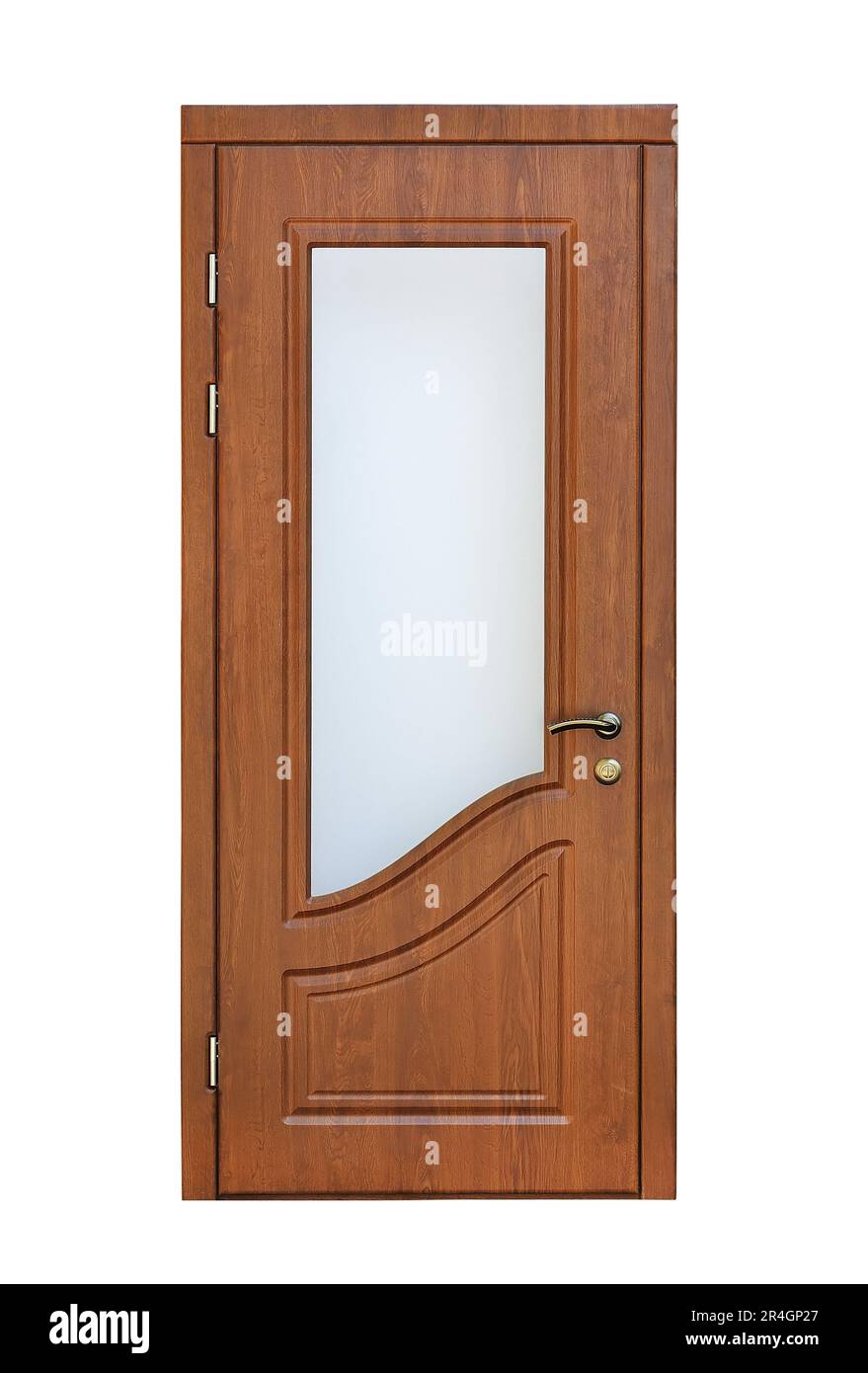 porte intérieure sur fond blanc Banque D'Images