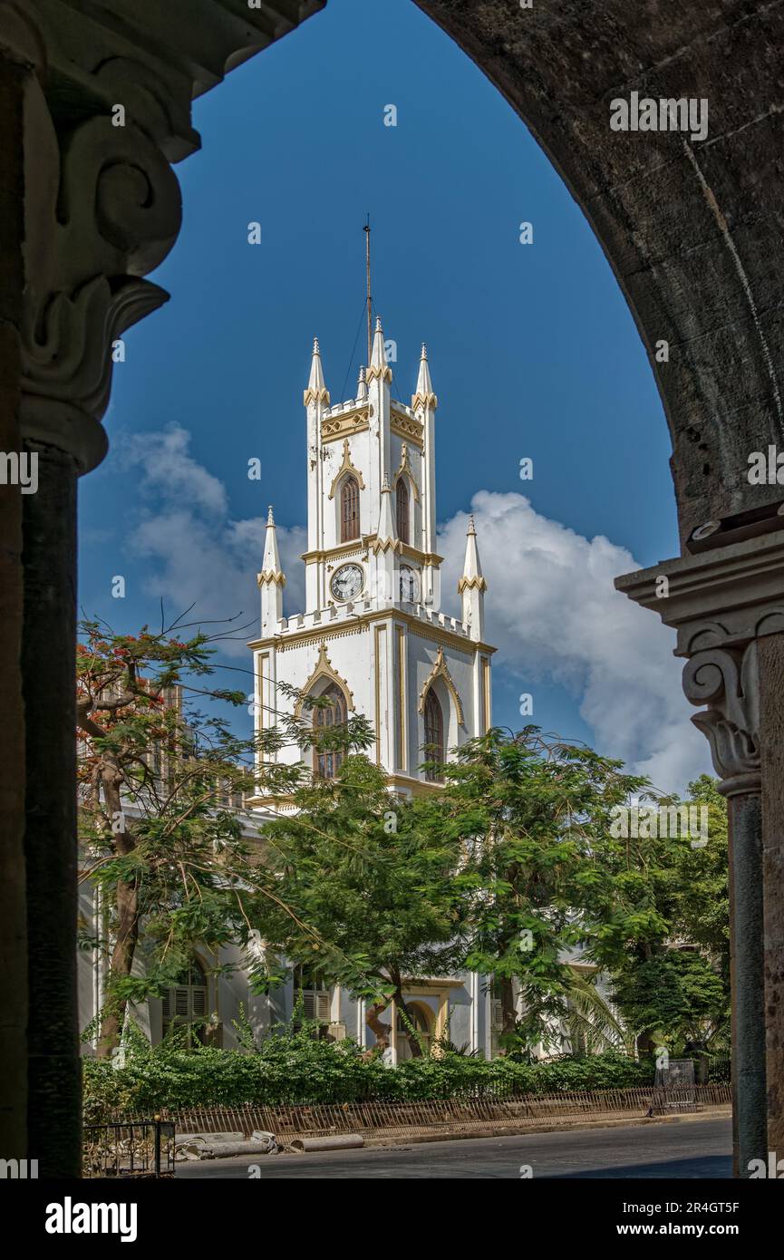 04 24 2015 derrière la cathédrale St Thomas, Mumbai, Maharashtra, Inde, Asie Banque D'Images
