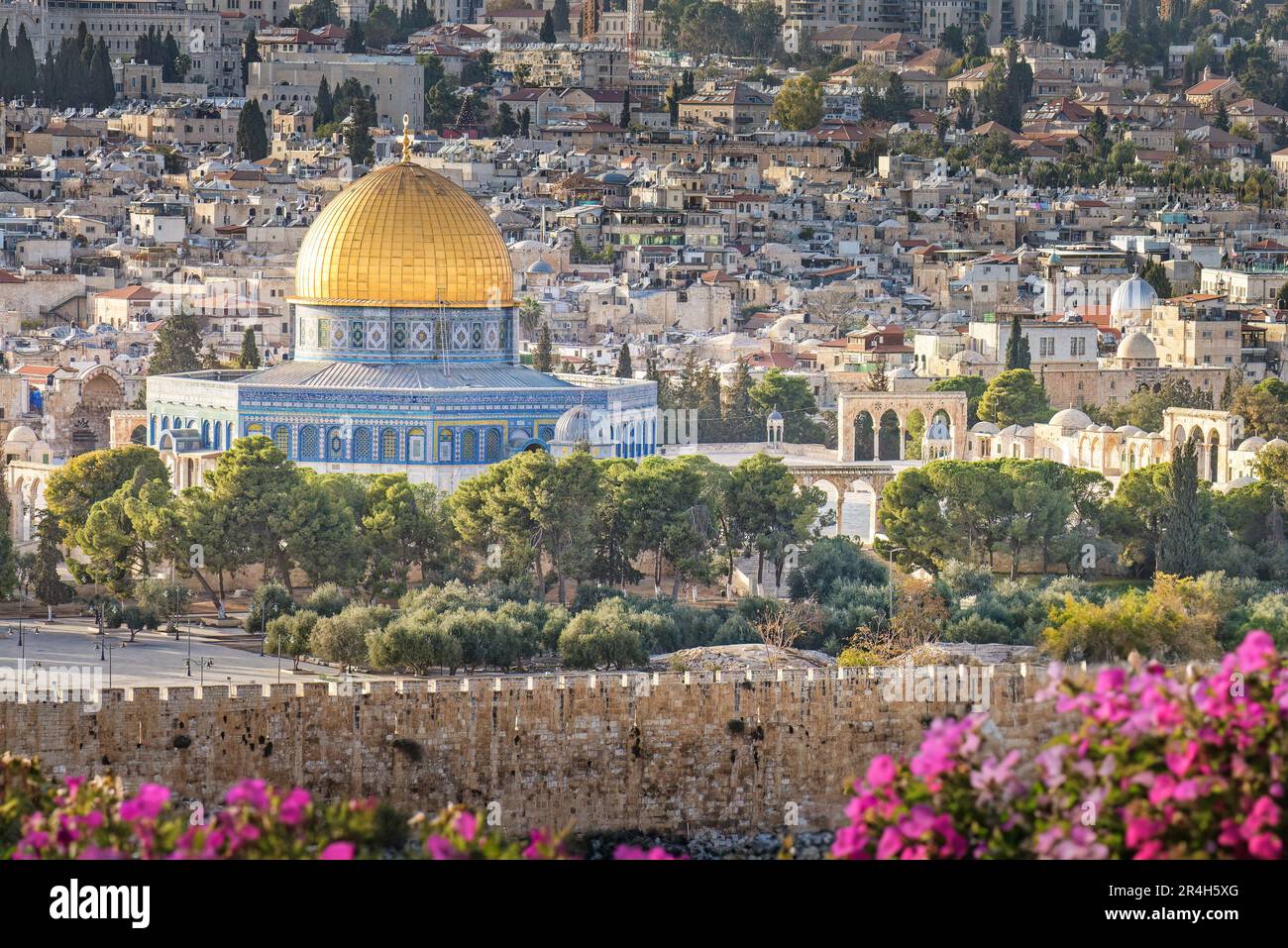 Jérusalem, Israël; 27 mai 2023 - Une vue sur le Dôme du Rocher à Jérusalem-est, Israël Banque D'Images
