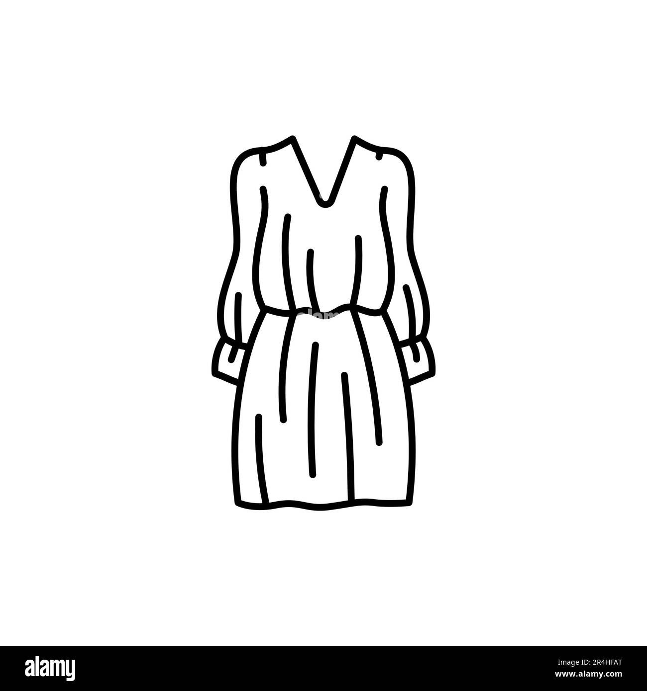 Habillez l'icône en forme de ligne noire. Pictogramme pour page Web, application mobile, Promo. Illustration de Vecteur Habillez l'icône en forme de ligne noire. Pictogramme pour page Web, application mobile, Promo. Illustration de Vecteur