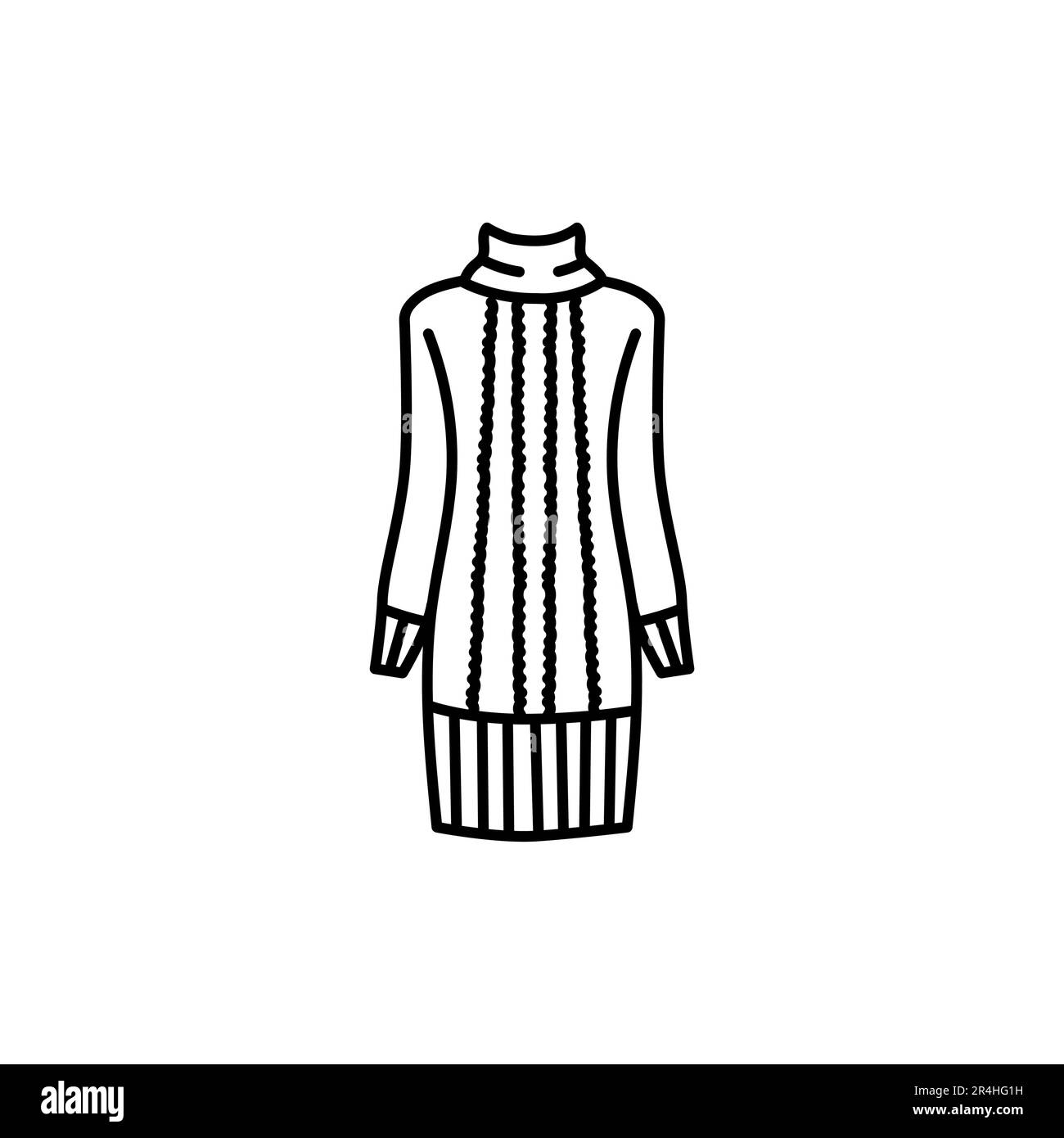 Hiver robe ligne noire icône. Pictogramme pour page Web, application mobile, Promo. Illustration de Vecteur Hiver robe ligne noire icône. Pictogramme pour page Web, application mobile, Promo. Illustration de Vecteur