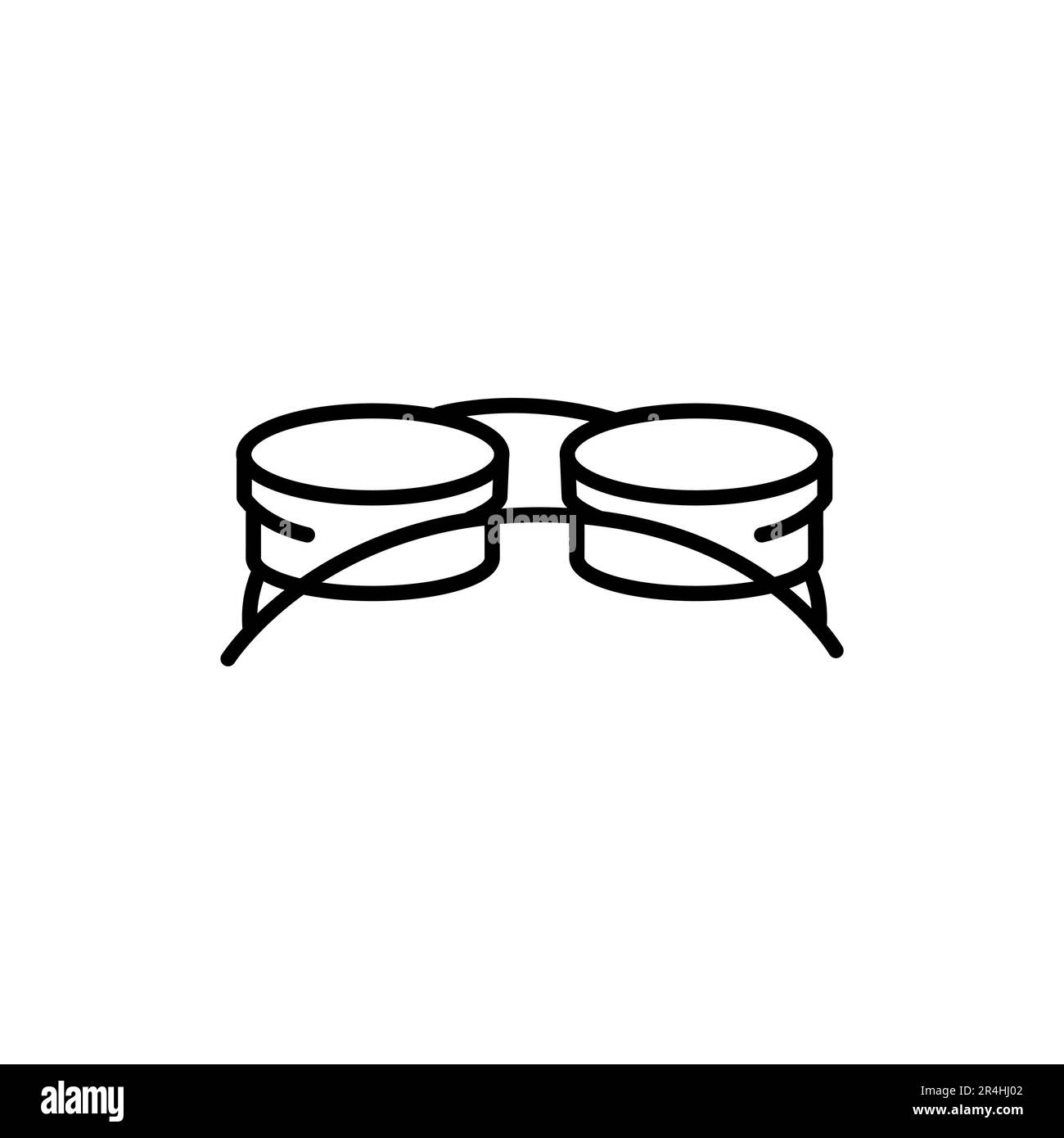 Icône de la ligne noire des bols pour animaux de compagnie. Pictogramme pour page Web, application mobile, Promo. Illustration de Vecteur