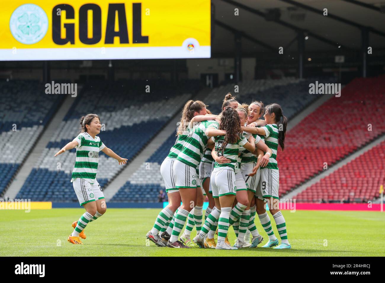 Glasgow, Royaume-Uni. 28th mai 2023. Dans la finale de la coupe d'Écosse des femmes dans un match entre le Celtic et les Rangers, le Celtic a gagné 2 - 0. Les buteurs étaient Natasha Flint, numéro 26, en 64 minutes et Claire O'Riodan, numéro 3, en 68 minutes. Crédit : Findlay/Alay Live News Banque D'Images