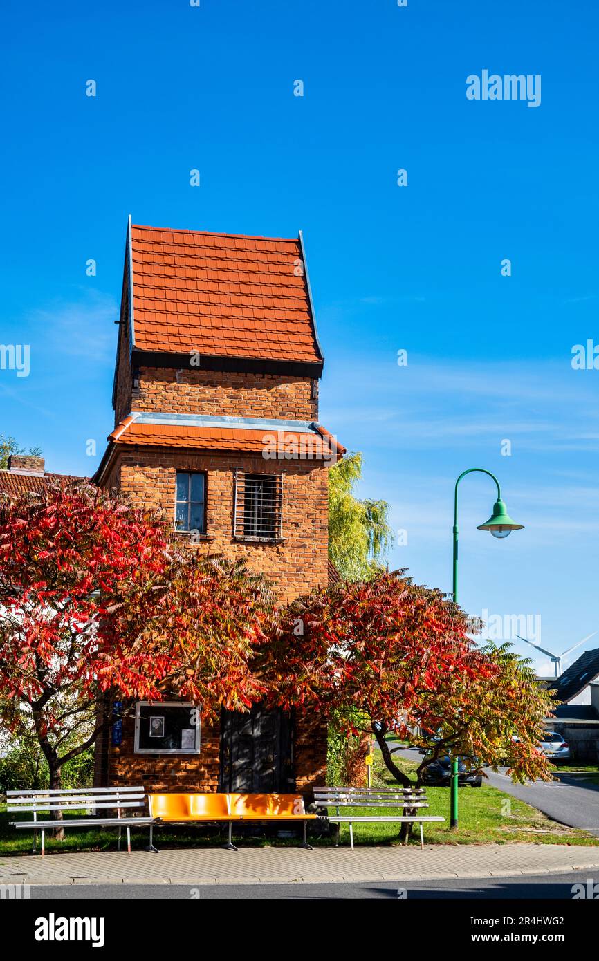 Ancienne station de transformation Freudenberg, Brandebourg, Allemagne Banque D'Images