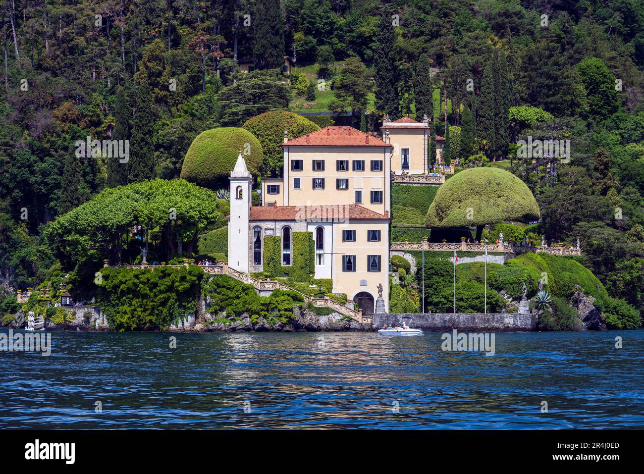 Villa del Balbianello, Lezzeno, Lac de Côme, Lombardie, Italie Banque D'Images