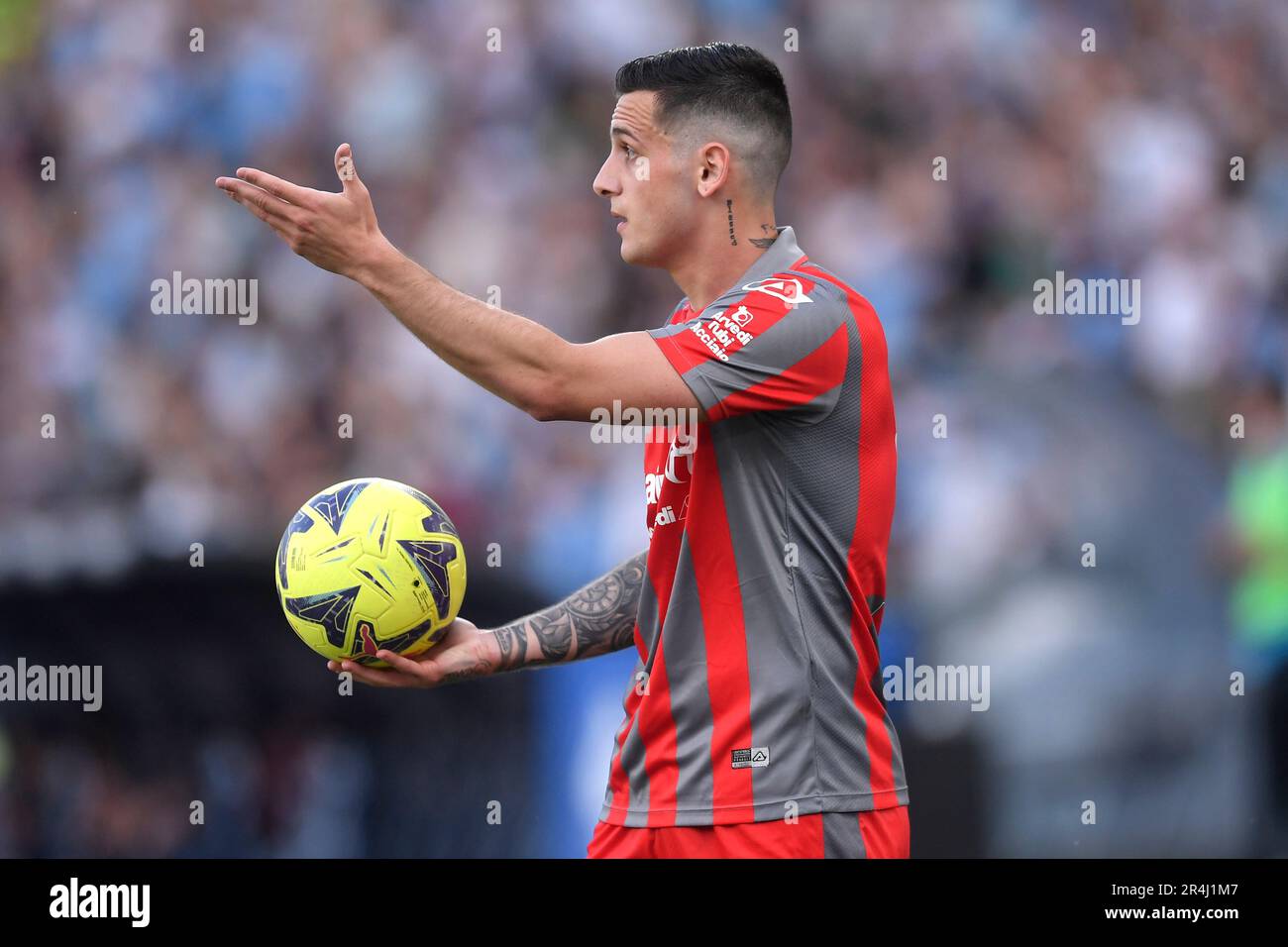 Rome, Italie. 28th mai 2023. Emanuele Valeri de Cremonese des Etats-Unis pendant dans la série Un match de football entre SS Lazio et les Etats-Unis Cremonese au stade Olimpico à Rome (Italie), 28 mai 2023. Credit: Insidefoto di andrea staccioli/Alamy Live News Banque D'Images