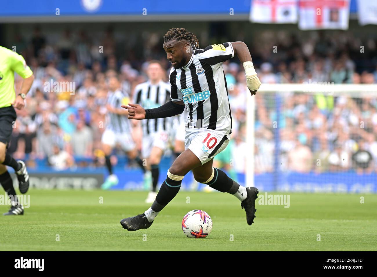 Londres, Royaume-Uni. 28th mai 2023. Allan Saint-Maximin de Newcastle United pendant le match de Chelsea contre Newcastle United Premier League à Stamford Bridge London crédit: MARTIN DALTON/Alay Live News Banque D'Images