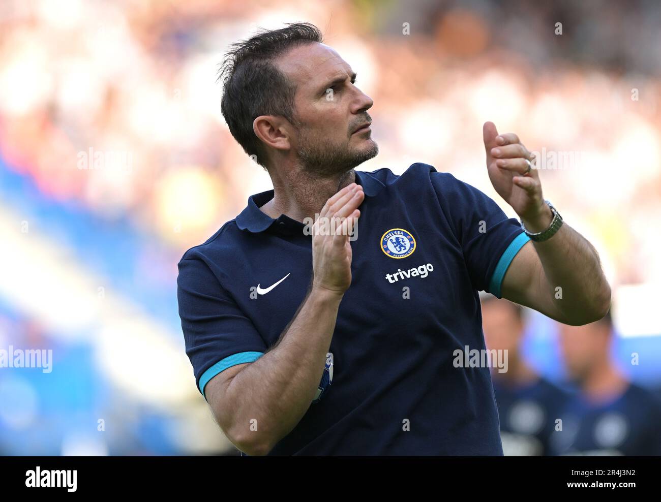 Londres, Royaume-Uni. 28th mai 2023. Frank Lampard responsable de la garde du FC Chelsea après le match de Chelsea contre Newcastle United Premier League à Stamford Bridge London crédit: MARTIN DALTON/Alay Live News Banque D'Images