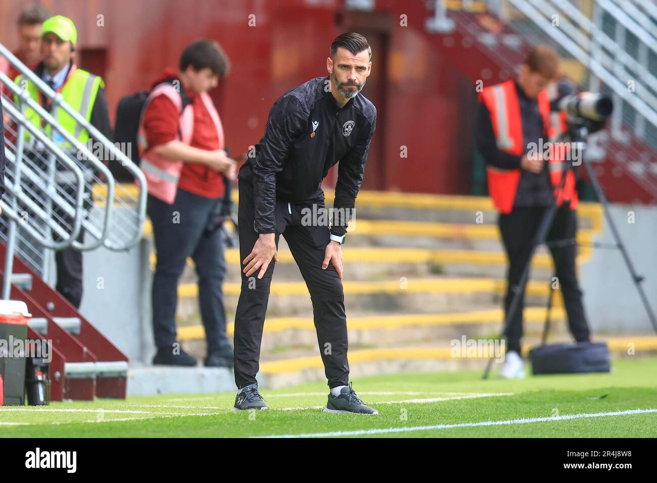 Motherwell, Écosse, Royaume-Uni. 28th mai 2023 ; Fir Park, Motherwell, Écosse : Scottish Premiership football, Motherwell versus Dundee United ; Motherwell Manager Stuart Kettlewell Credit: Action plus Sports Images/Alay Live News Banque D'Images