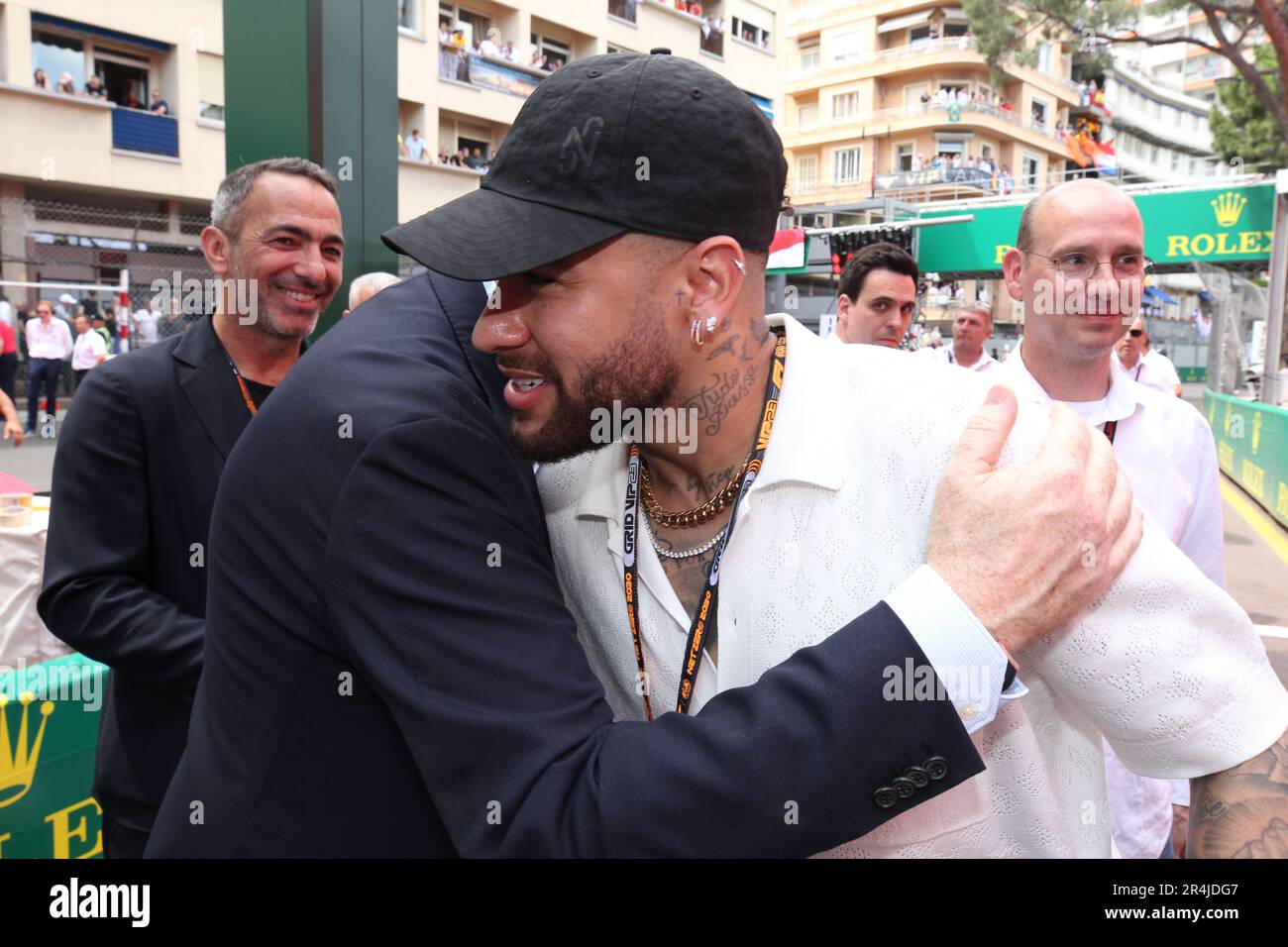 Monaco, Monaco. 27th mai 2023. MONACO, Monte Carlo, 28. Mai 2023 ; NEYMAR rencontre GIANNI INFANTINO de la FIFA, lors du Grand Prix de Formule 1 au circuit de course de rue de Monaco le 28. Mai 2023. RACEDAY, image et copyright Arthur THILL/ATP images (THILL Arthur/ATP/SPP) Credit: SPP Sport Press photo. /Alamy Live News Banque D'Images