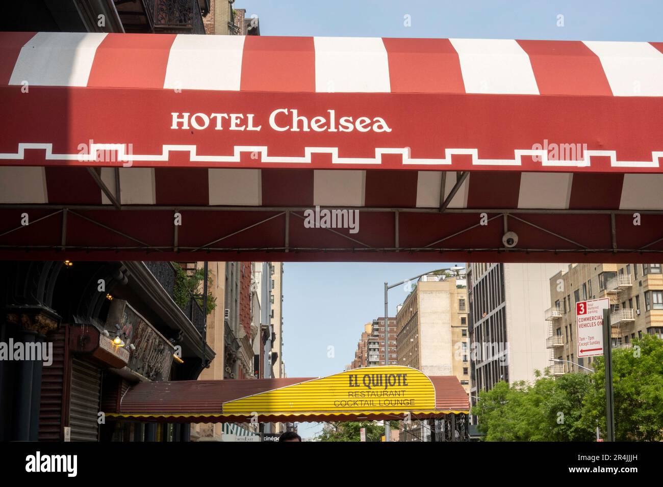 L'hôtel Chelsea est un site historique situé sur la W. 23rd St., 2023, New York City, États-Unis Banque D'Images