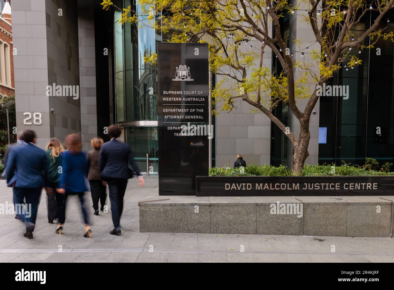 Une vue générale du David Malcolm Justice Centre à Perth lundi, 29 mai 2023. Une séance conjointe de tous les tribunaux et tribunaux d'Australie occidentale aura lieu aujourd'hui pour marquer le lancement de la Déclaration de réconciliation des tribunaux et tribunaux d'Australie occidentale au Centre de justice David Malcolm. (AAP image/Richard Wainwright) PAS D'ARCHIVAGE crédit: Australian Associated Press/Alay Live News Banque D'Images