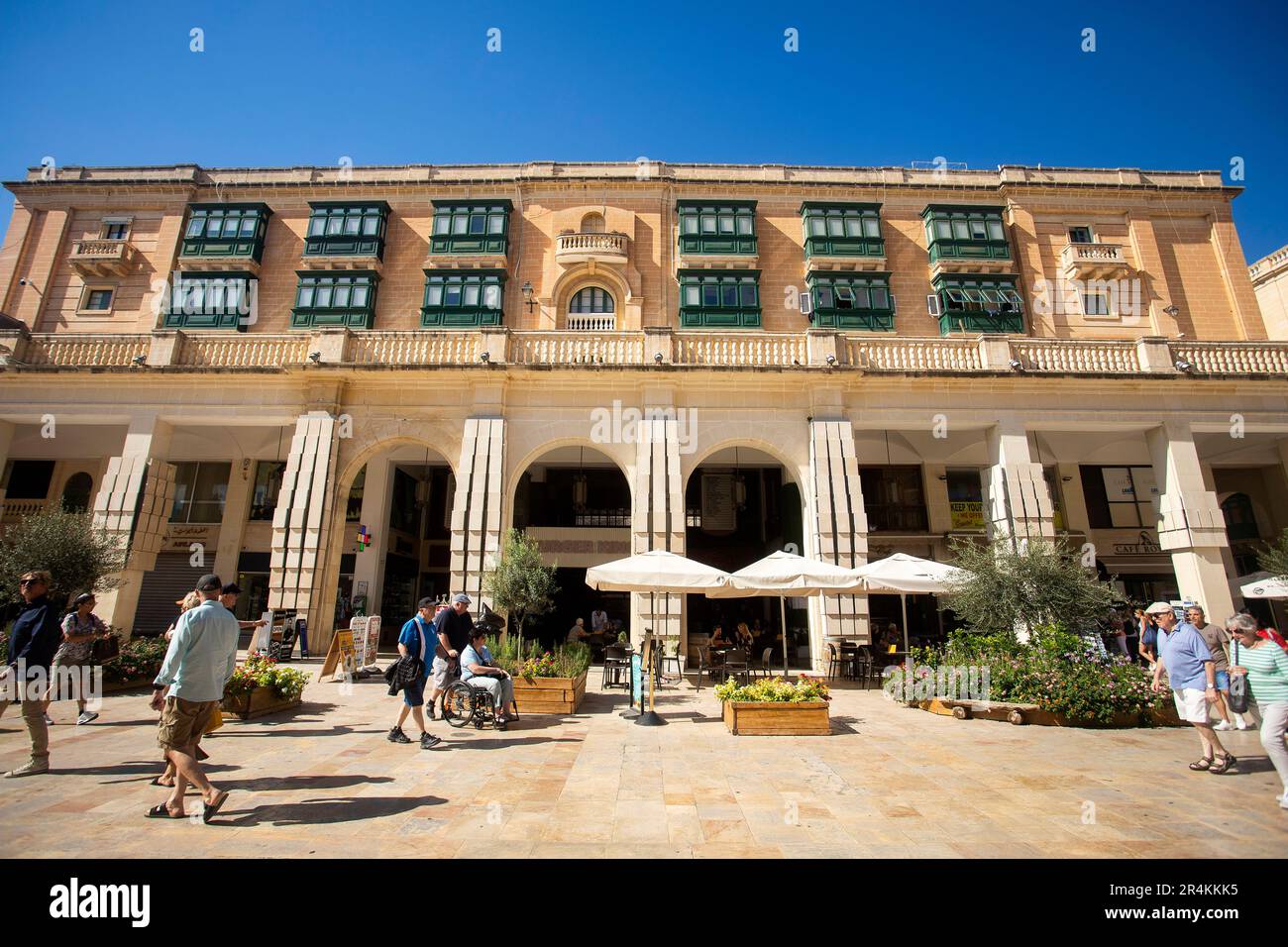 La Valette, Malte. 7 octobre 2022. L'architecture maltaise a été influencée par de nombreuses cultures méditerranéennes Banque D'Images