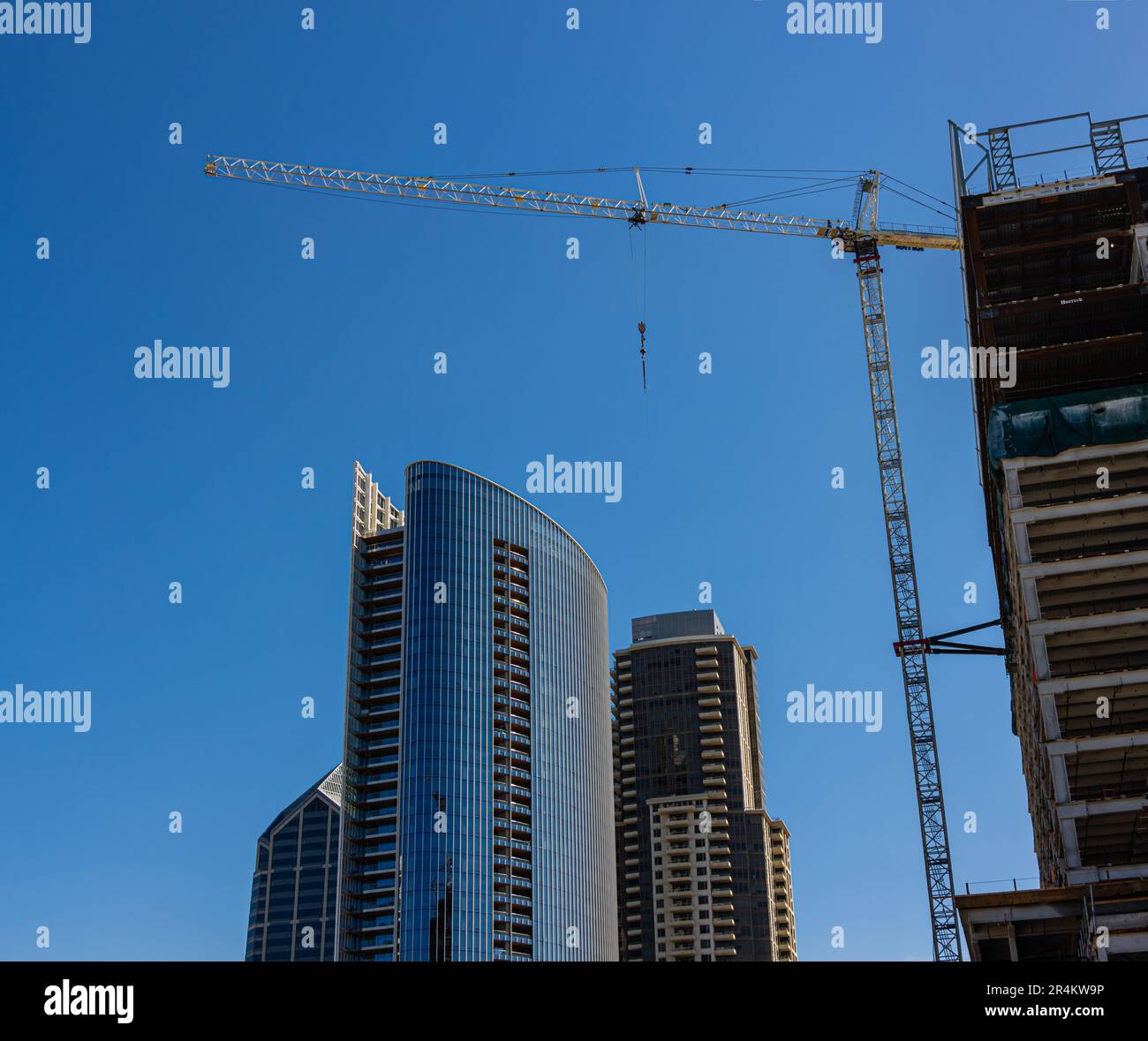 Architecture moderne et construction en hauteur sur l'Embarcadero, San Diego, Californie, Etats-Unis Banque D'Images