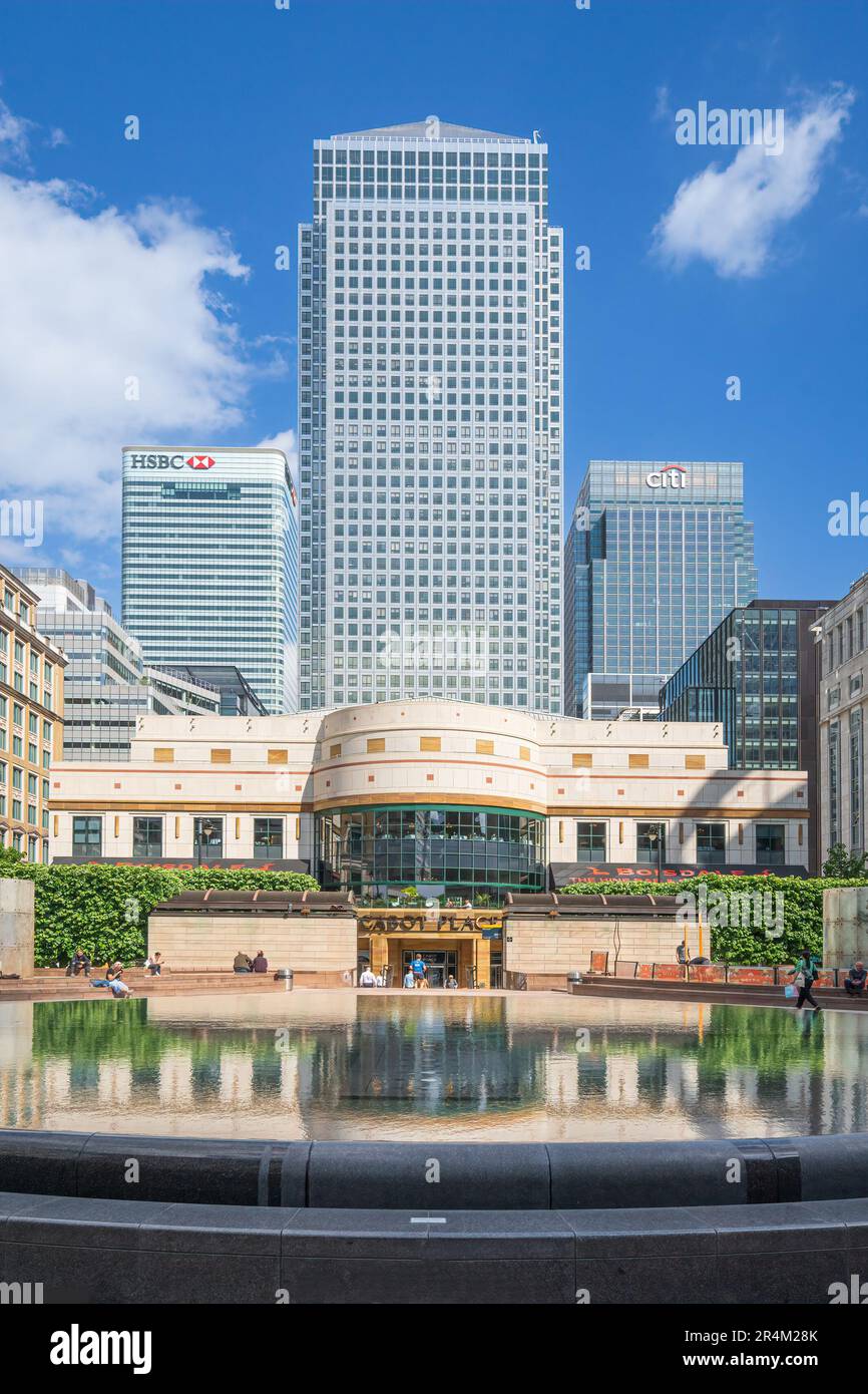 Cabot place à Canary Wharf Banque D'Images