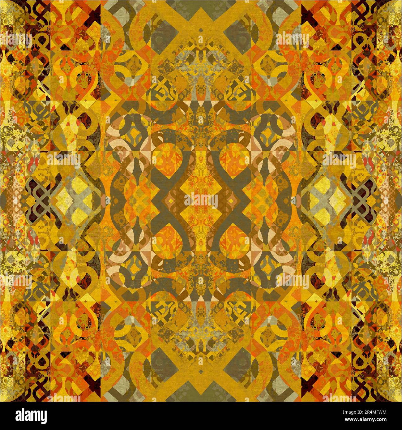 Motif tribal géométrique Banque D'Images