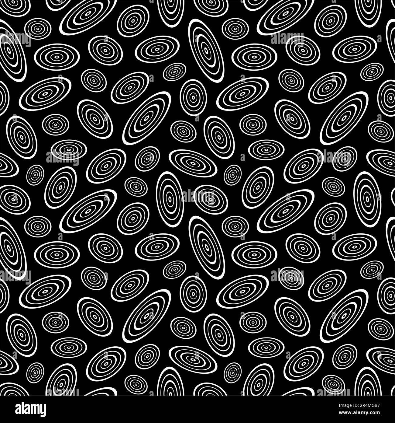 Motif géométrique sans couture avec ellipses. Illustration de Vecteur