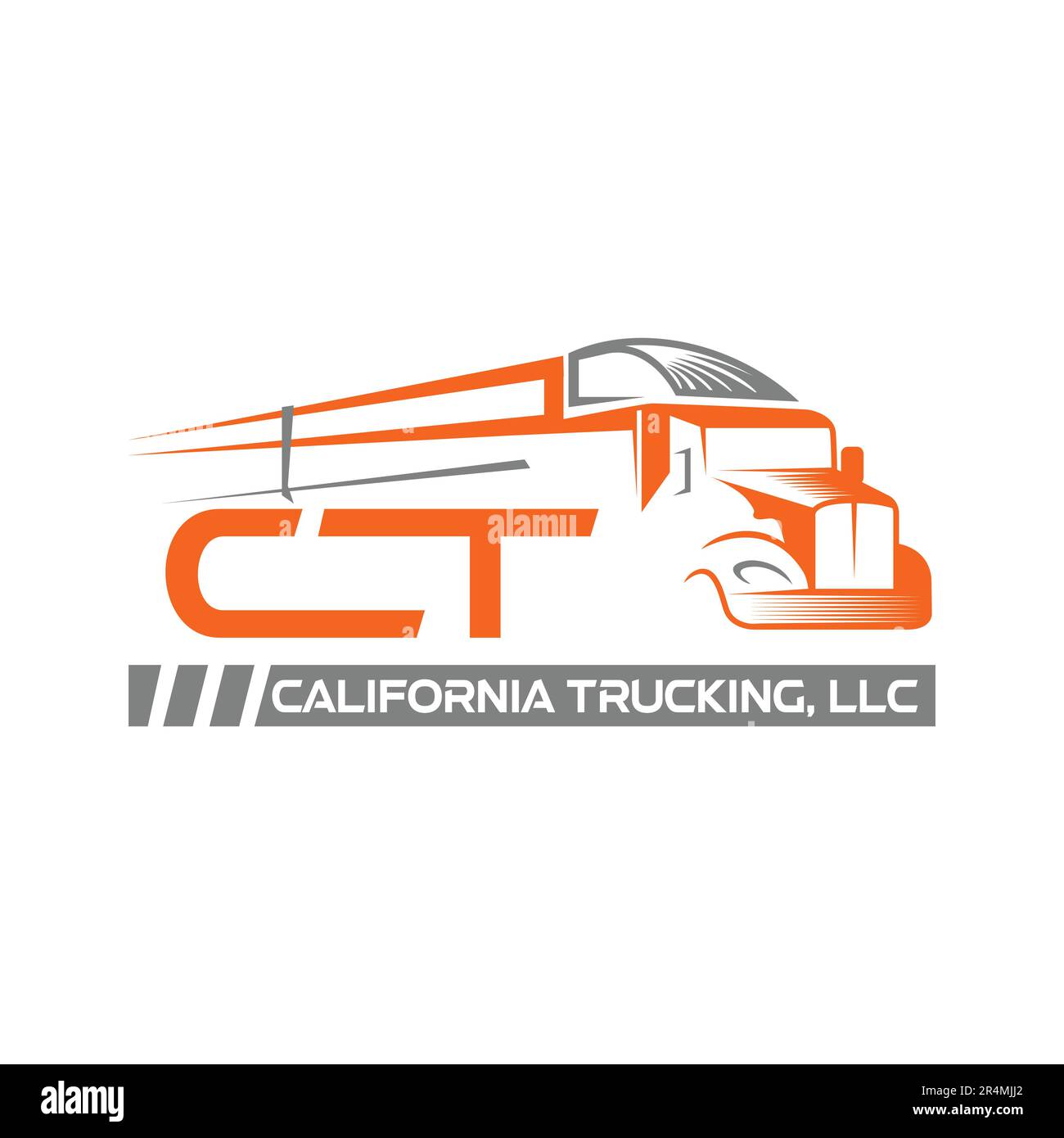 California Trucking Business logo design concept Illustration de Vecteur