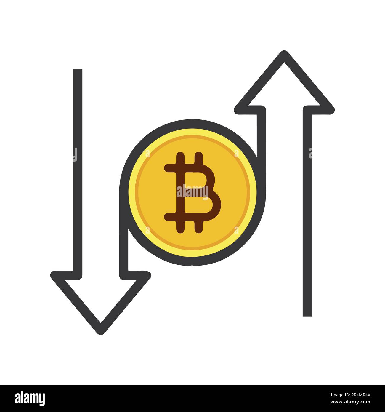 Crypto Currency Exchange Bitcoin Digital Wallet logotype Illustration de Vecteur