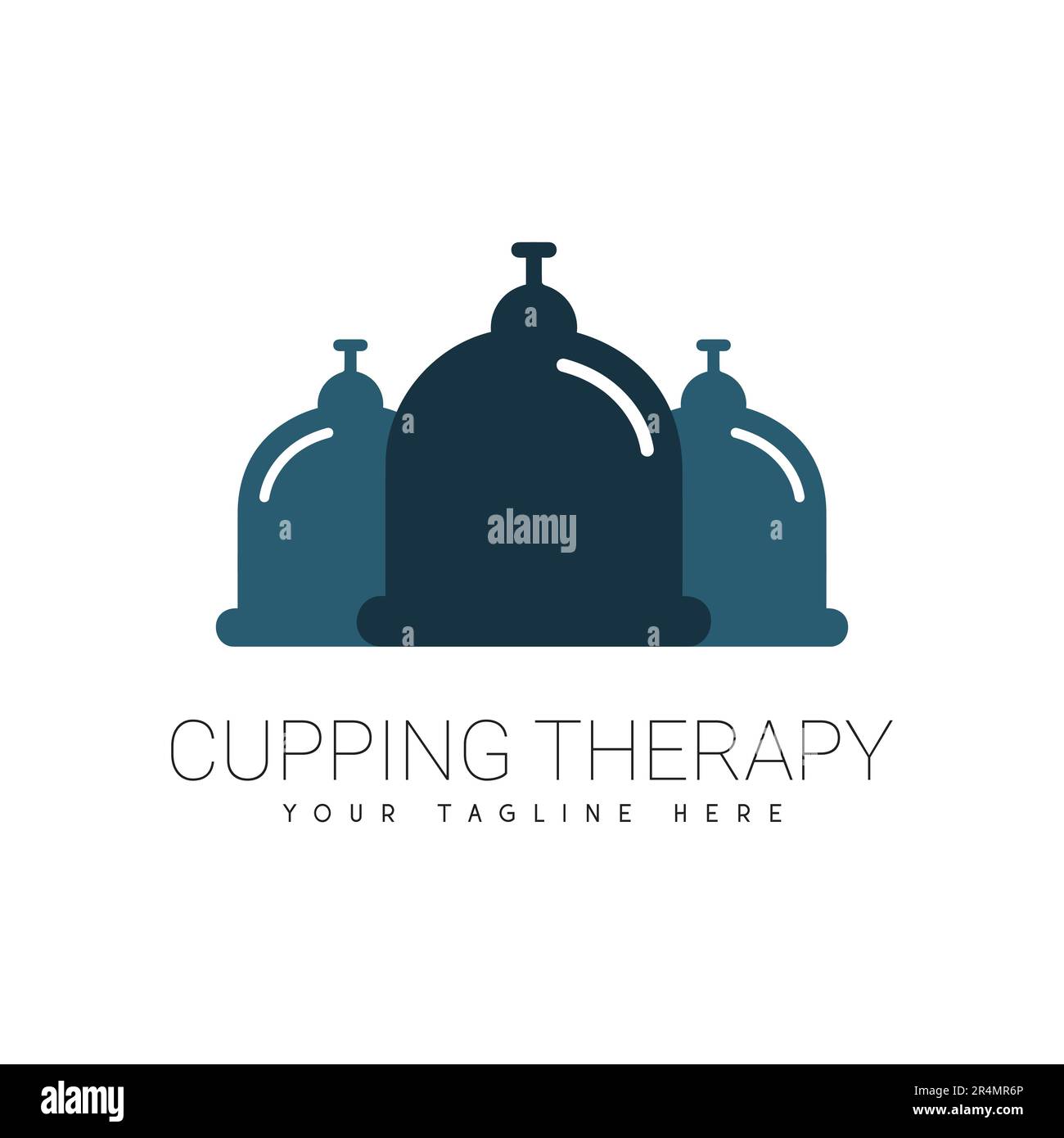 Massage Spa logo Type Hijama Illustration de Vecteur