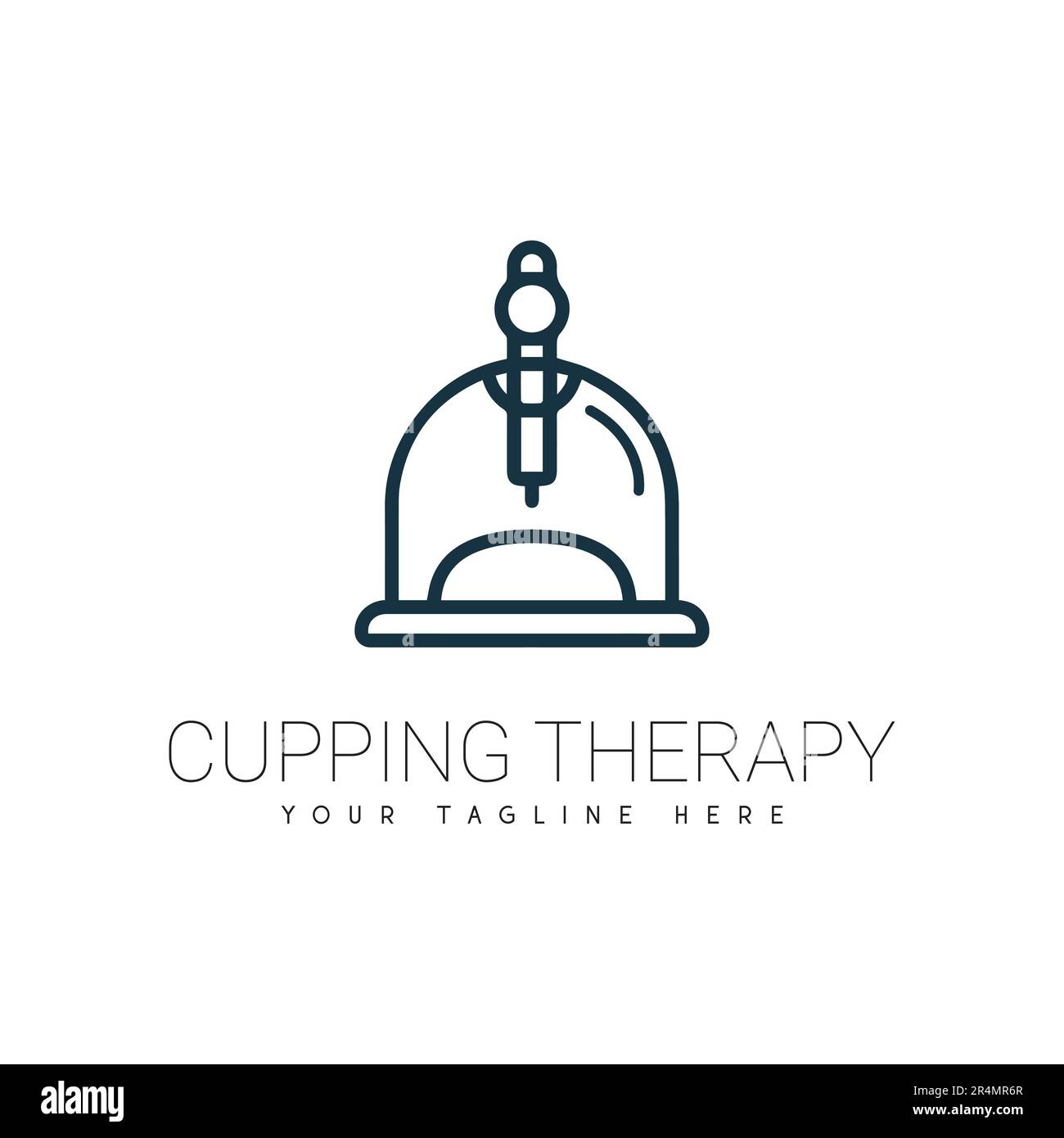 Massage Spa logo Type Hijama Illustration de Vecteur