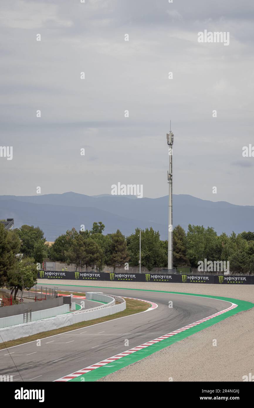 MONTMELLO, ESPAGNE-4 JUIN 2021 : dernière étape du circuit de Barcelone-Catalunya Banque D'Images