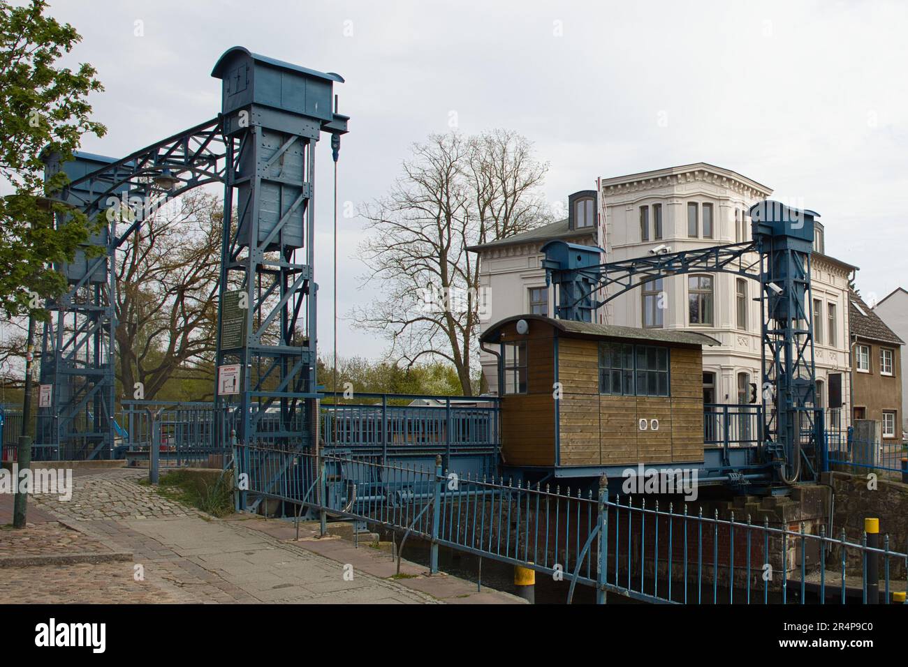 Pont élévateur à Plau am See en Allemagne. Banque D'Images