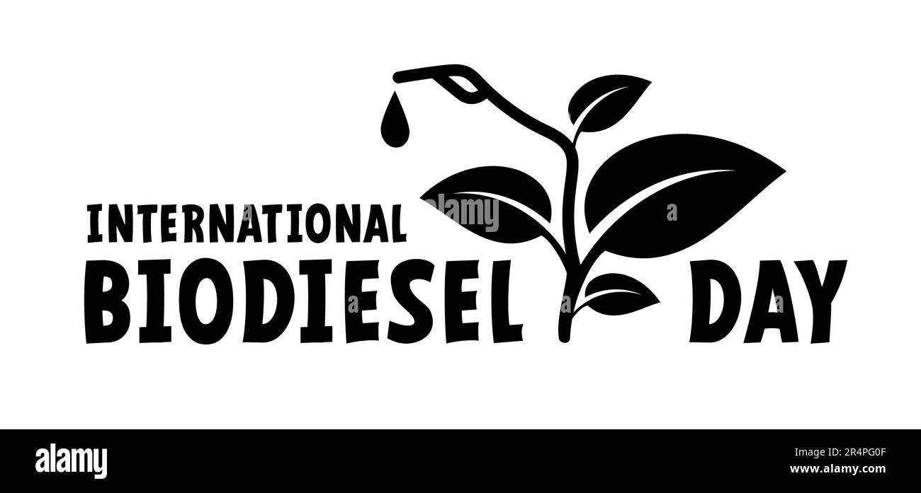 Journée internationale du biodiesel. Pour Cartoon Green bio, ECO, essence. Buse de la pompe à gaz. Symbole canisters ou jerry CAN. Réservoir de carburant pour le transport et le stockage Banque D'Images