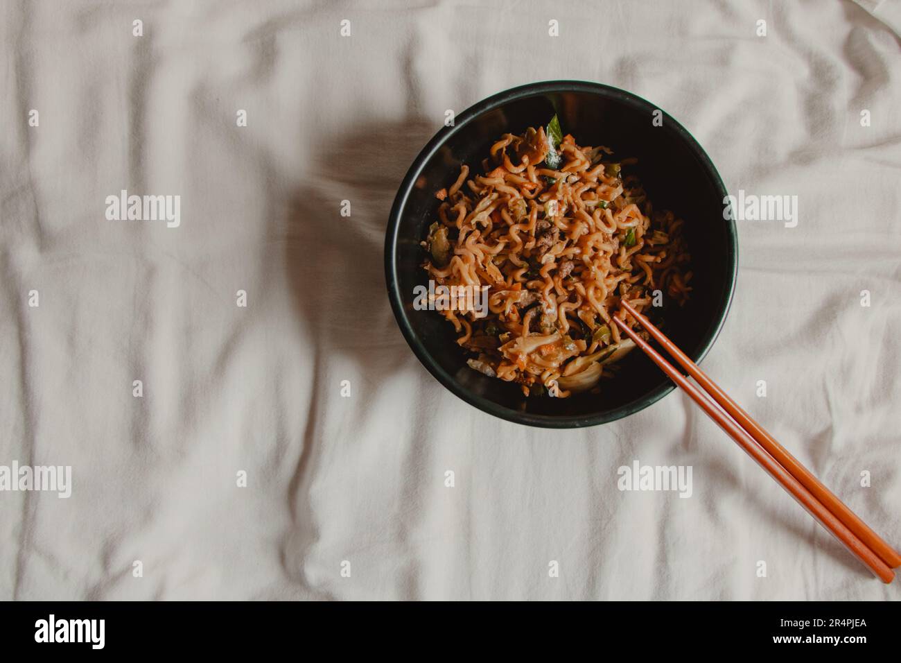 nouilles frites japonaises Banque D'Images