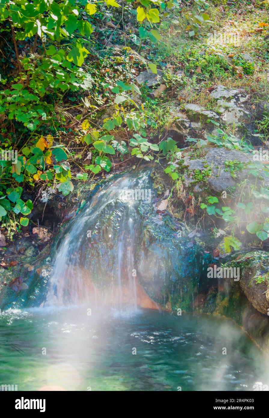 Eau thermale naturelle dans le parc national de Hot Springs, Hot Springs, Arkansas Banque D'Images