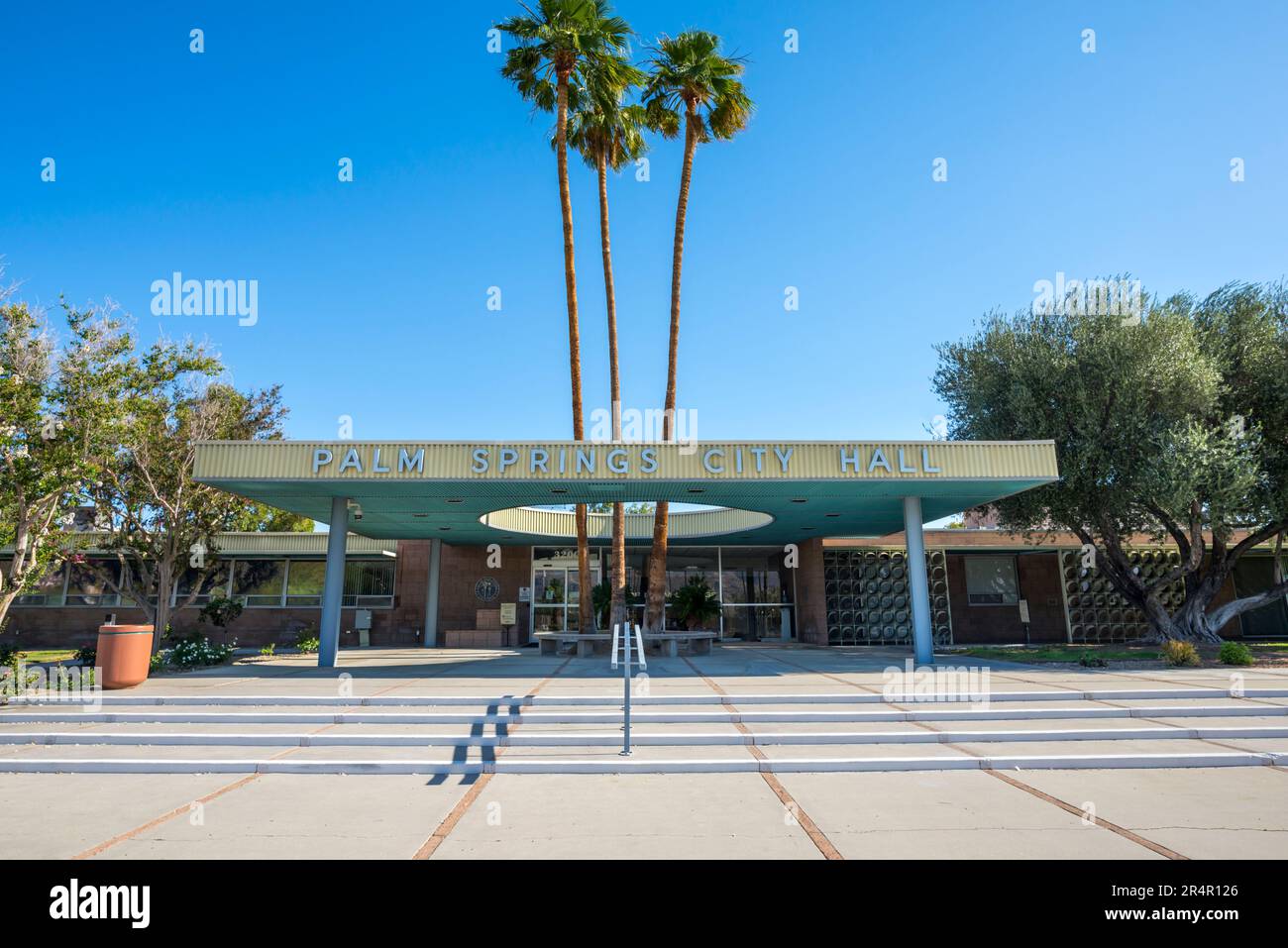 Hôtel de ville de Palm Springs. Palm Springs, Californie, États-Unis. Banque D'Images