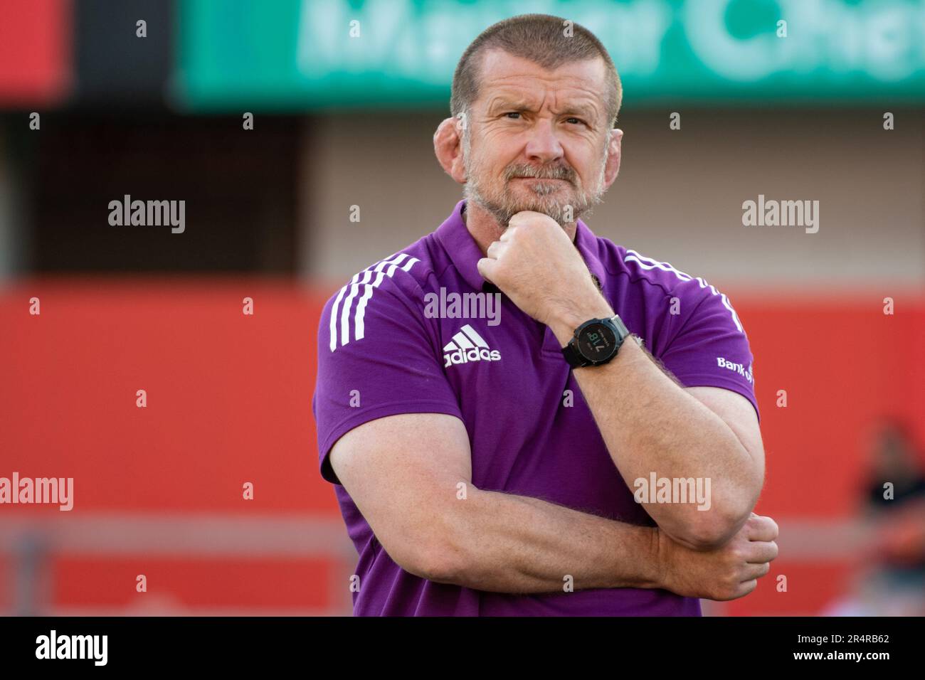 Limerick, Irlande. 30th mai 2023. L'entraîneur en chef Graham Rowntree lors du tournoi de rugby à Munster au stade Thomond Park à Limerick, Irlande sur 29 mai 2023 (photo par Andrew SURMA/ crédit: SIPA USA/Alamy Live News Banque D'Images