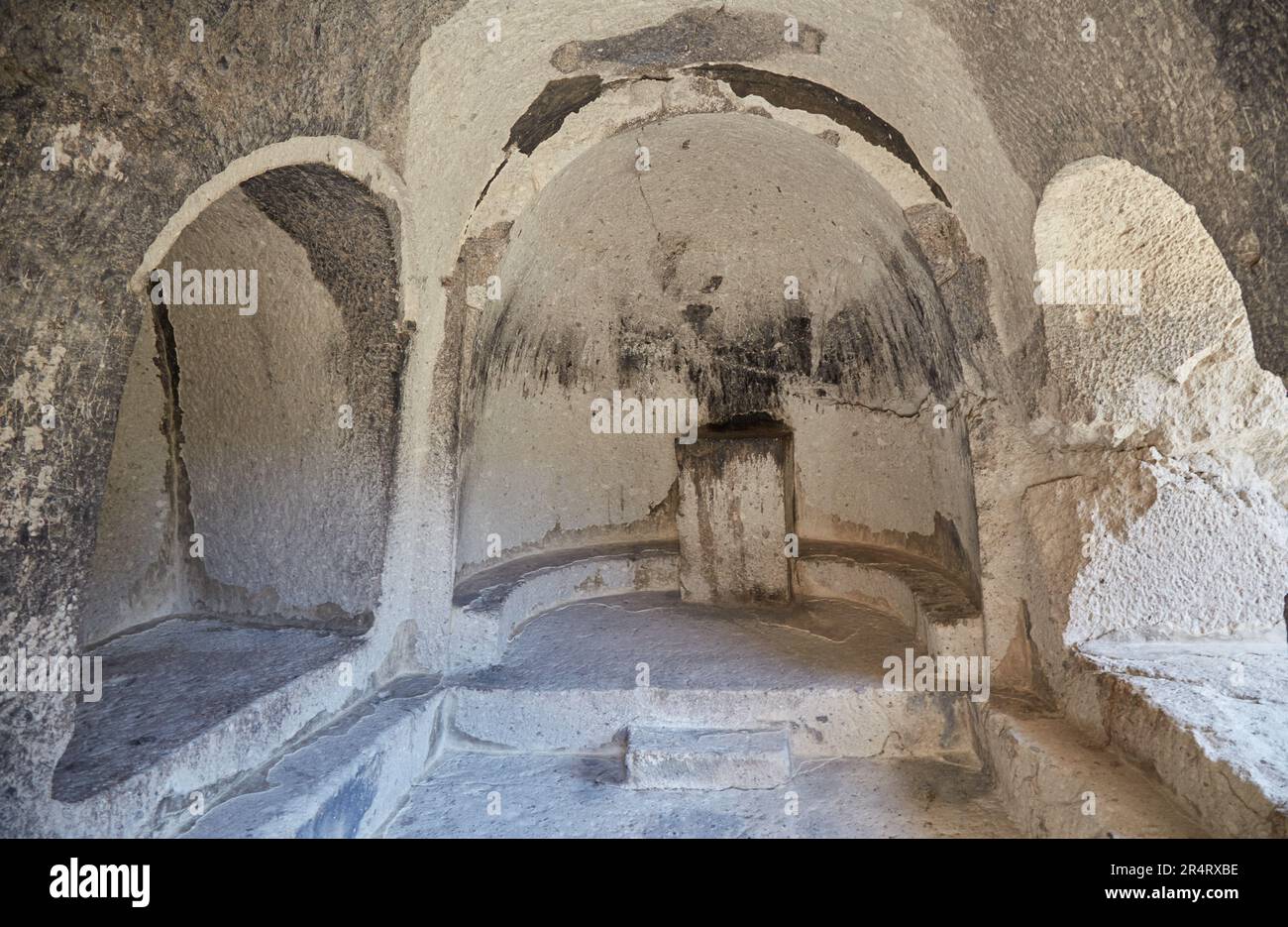 Vardzia, ville médiévale de la grotte de Géorgie, abrite jusqu'à 3 000 chambres Banque D'Images