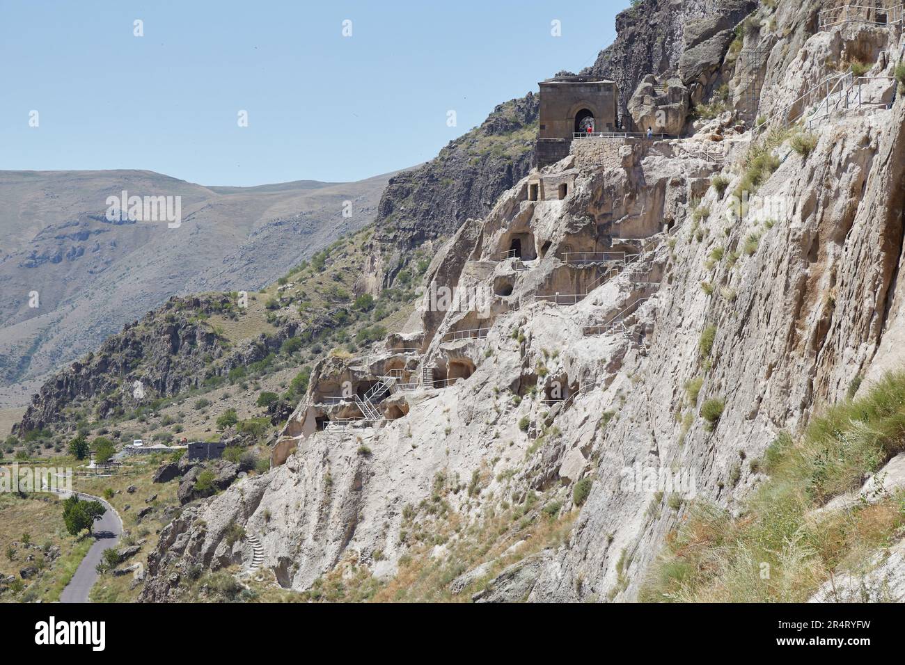 Vardzia, ville médiévale de la grotte de Géorgie, abrite jusqu'à 3 000 chambres Banque D'Images