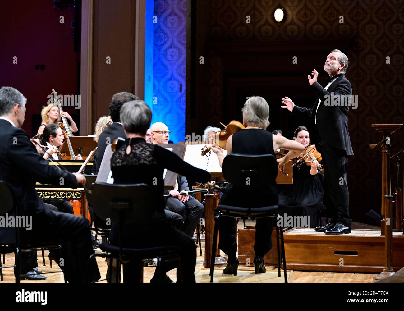 Prague, République tchèque. 29th mai 2023. Le chef d'orchestre français Christophe Rousset et l'ensemble français les Talens lyriques se sont produits lors du concert au Festival international de musique du Printemps de Prague à Prague, République tchèque, 29 mai 2023. Crédit : Roman Vondrous/CTK photo/Alay Live News Banque D'Images