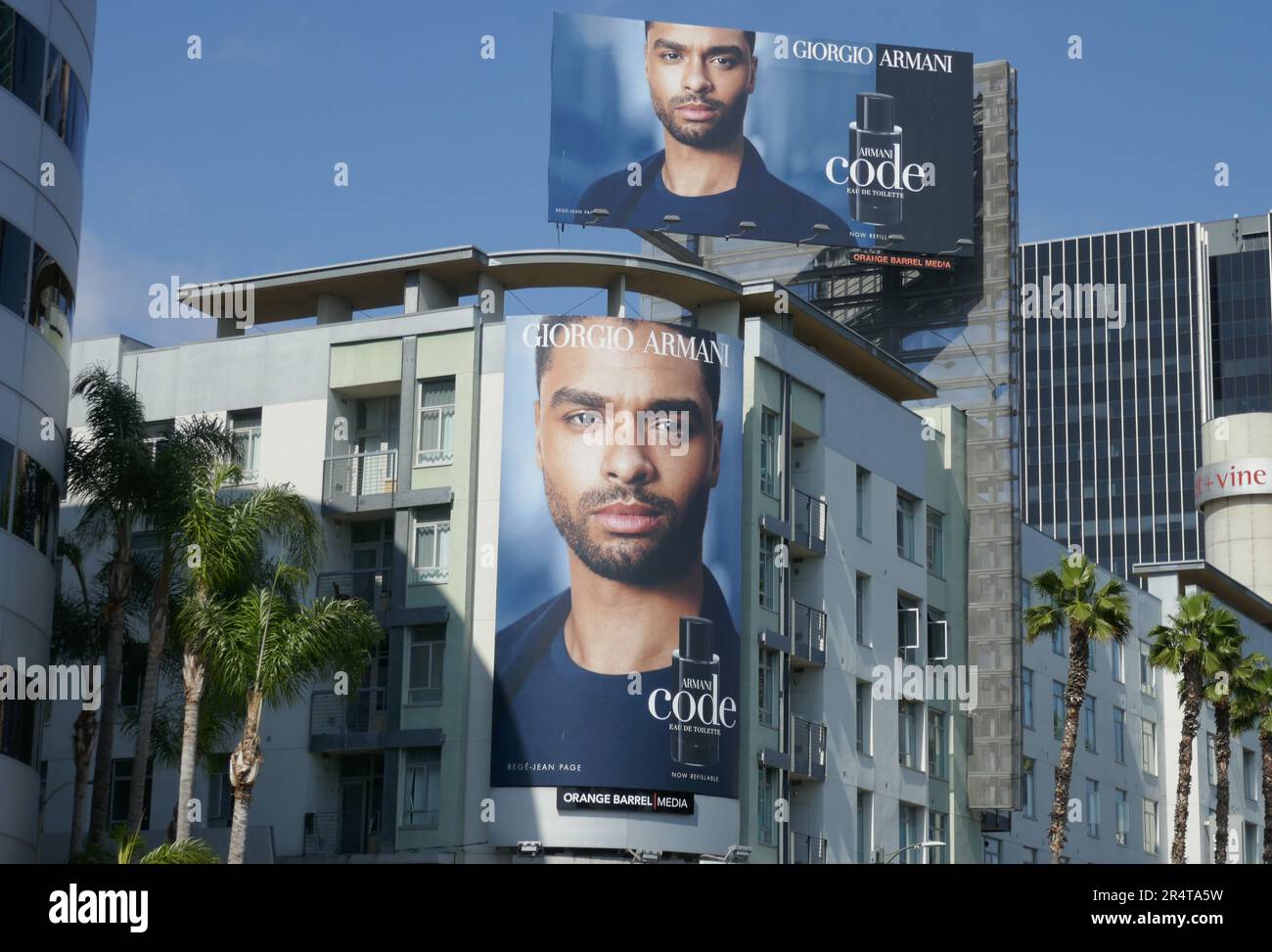 Los Angeles, Californie, États-Unis 27th mai 2023 Rene-Jean page Giorgio Armani Billboard on Sunset Blvd on 27 mai 2023 in Los Angeles, Californie, États-Unis. Photo par Barry King/Alay stock photo Banque D'Images