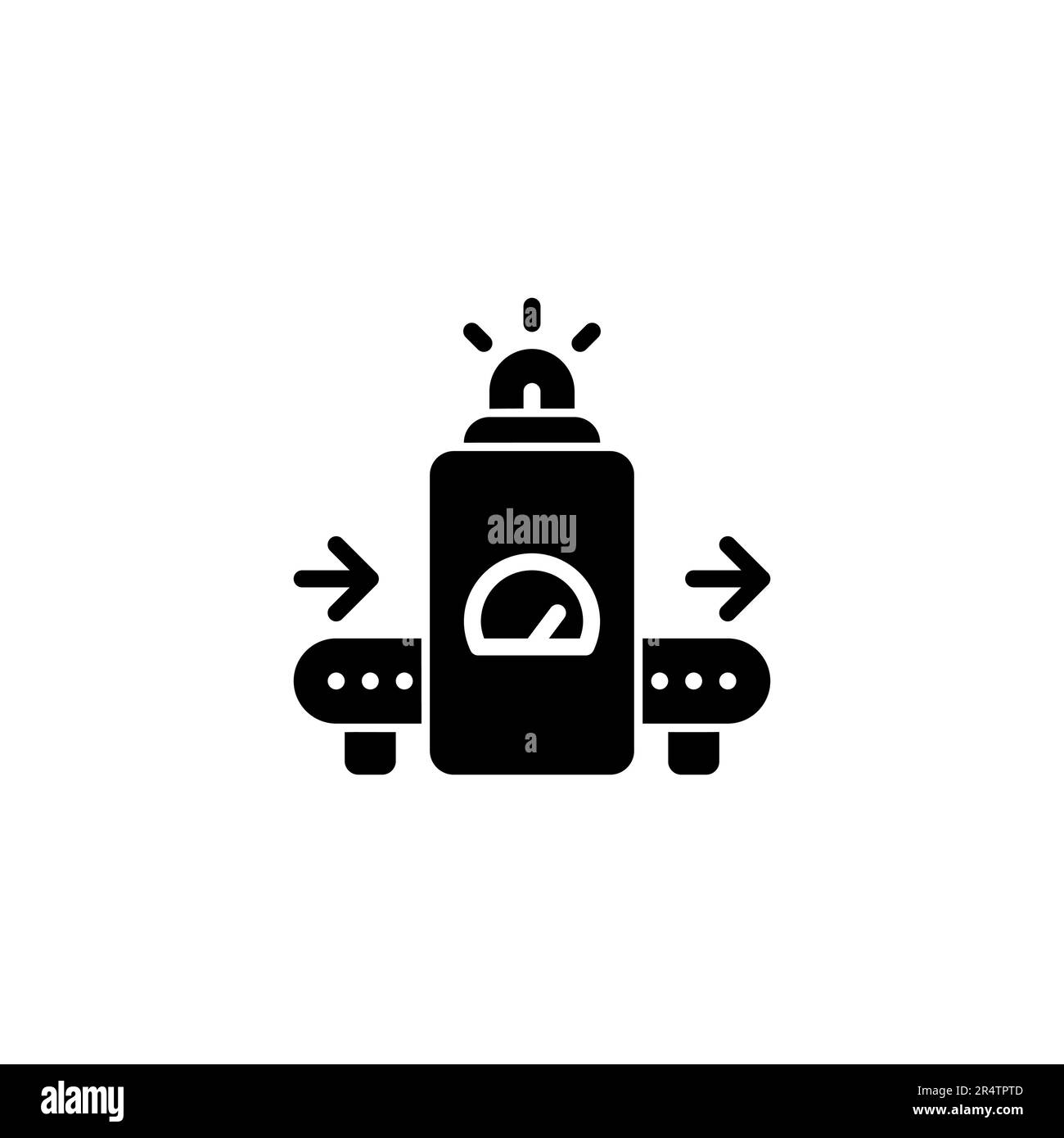 Automatisation des convoyeurs de ligne de montage : ligne d'automatisation pour une efficacité accrue Illustration de Vecteur