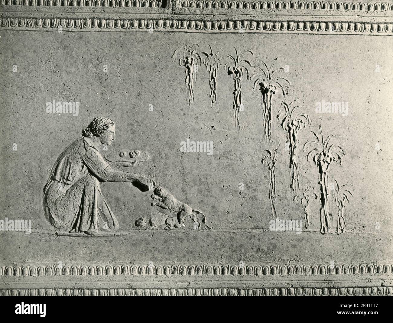 Stuc du 1st siècle après J.-C. dans la basilique souterraine de Porta Maggiore, Rome, Italie 1960s Banque D'Images