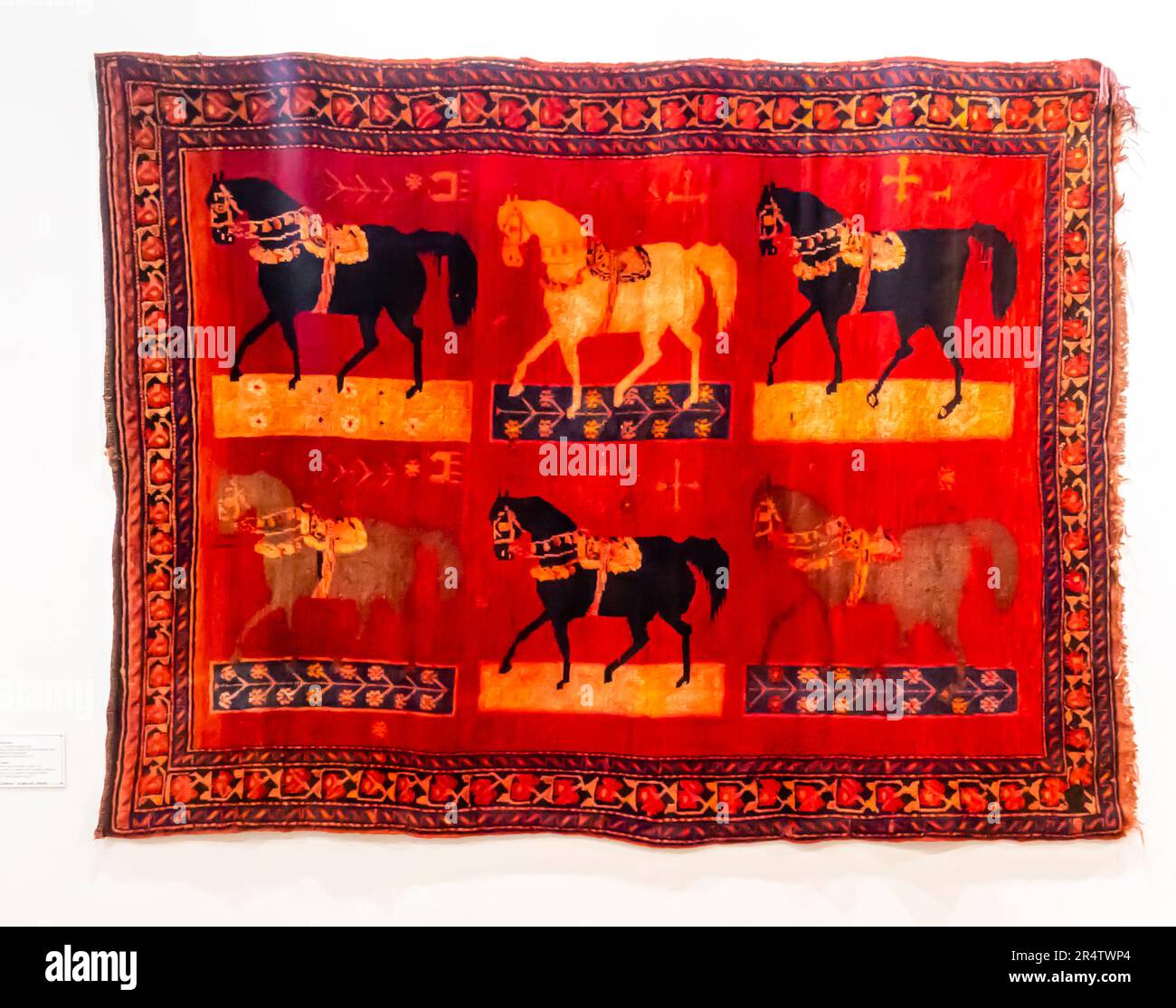 Tapis de mariage. Début du 20e siècle. Berdashen Artsakh Arménie. Laine Banque D'Images