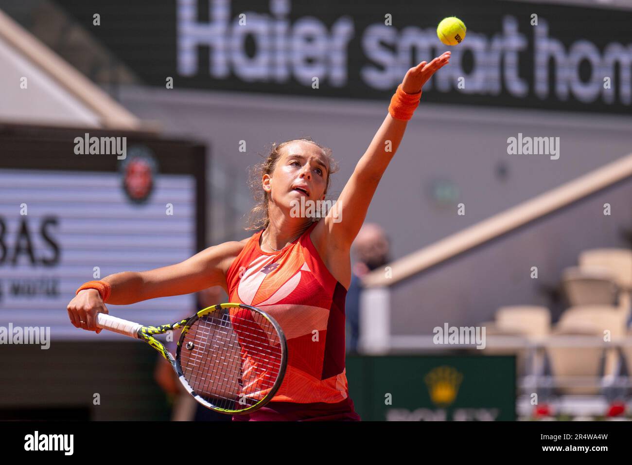 Paris, France. 30th mai 2023. Lucia Bronzetti pendant le match entre l'ont Jabeur et Lucia Bronzetti au tournoi Roland Garros 2023 qui s'est tenu à Paris, France. Jabeur a gagné 2-0 (photo: Richard Callis/Fotoarena) crédit: Foto Arena LTDA/Alay Live News Banque D'Images