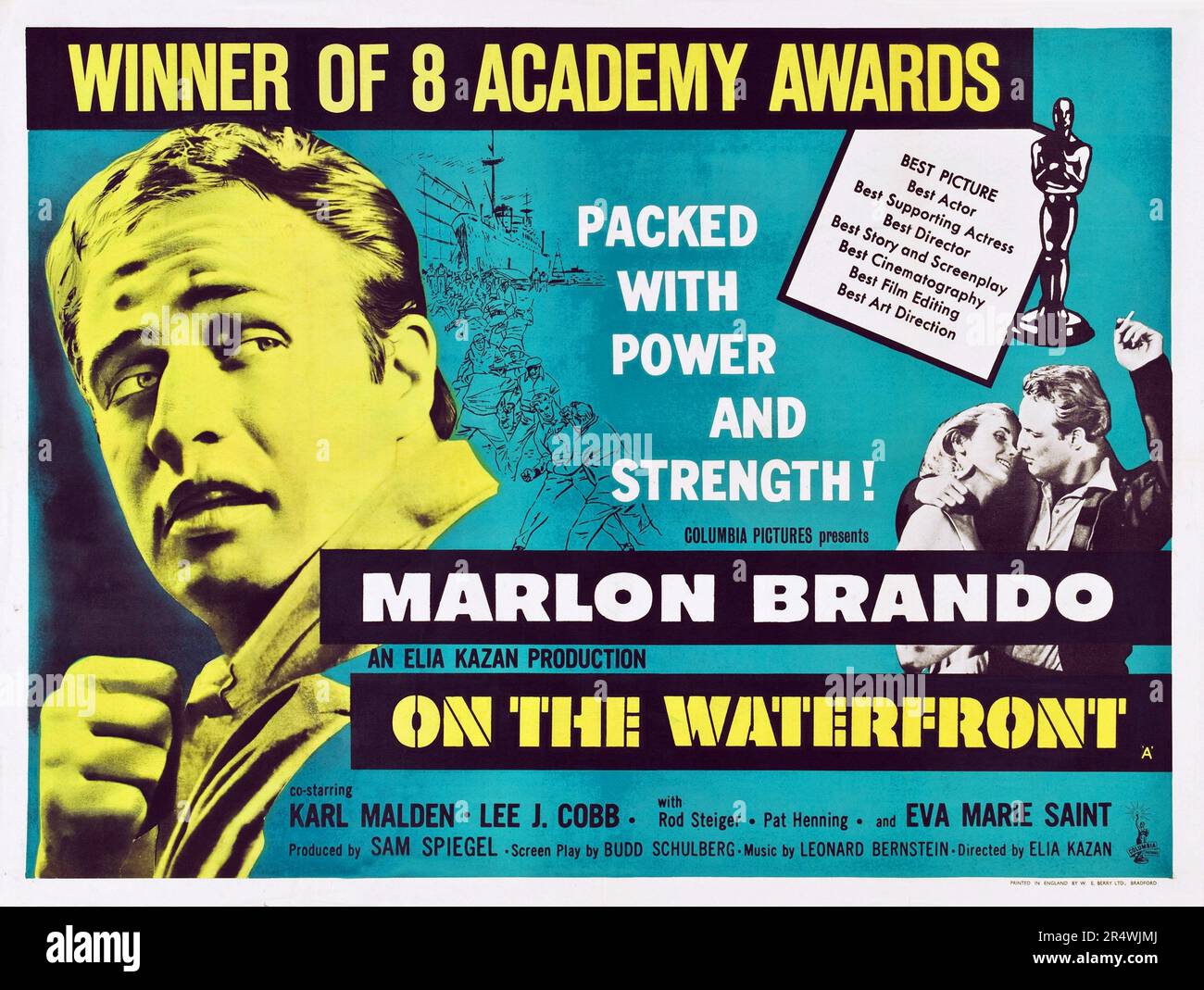 Sur le front de mer est un film américain de 1954 de l'Union européenne à propos de la violence et de la corruption chez les débardeurs. Réalisé par Elia Kazan avec Marlon Brando et le film est basé sur la criminalité sur le bord de l'eau - une série d'articles publiés dans le New York Banque D'Images