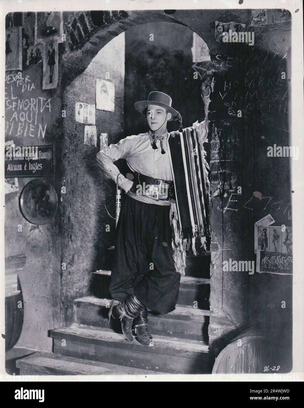 Un chrétien est un diable perdu 1924 Film muet américain avec Rudolph Valentino. Le film a été produit par Adolph Zukor et Jesse Lasky Banque D'Images