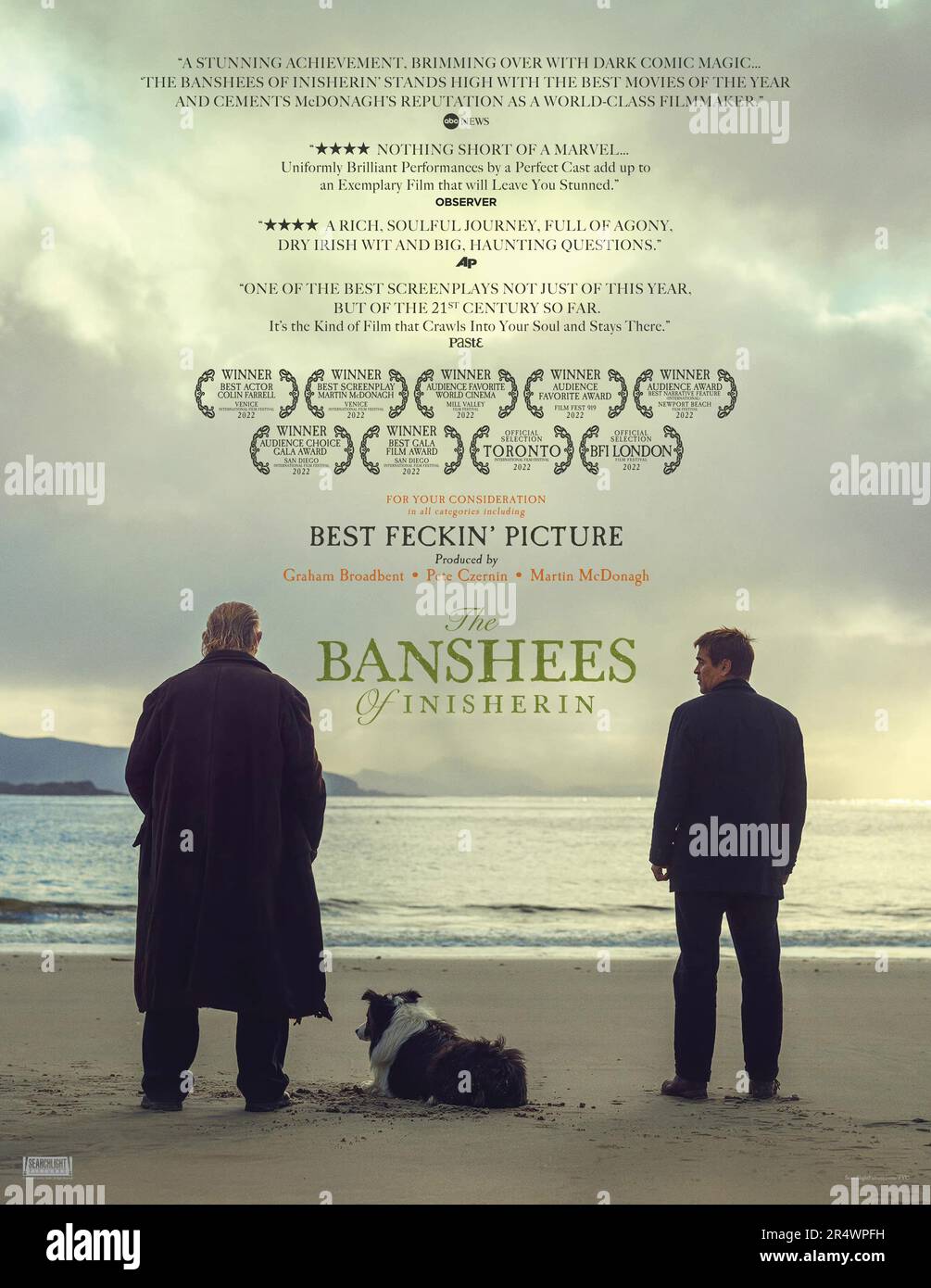 Les Banshees de Inishenin année : 2022 Irlande Royaume-Uni Etats-Unis Directeur : Martin McDonagh Brendan Gleeson, Colin Farrell Poster Banque D'Images