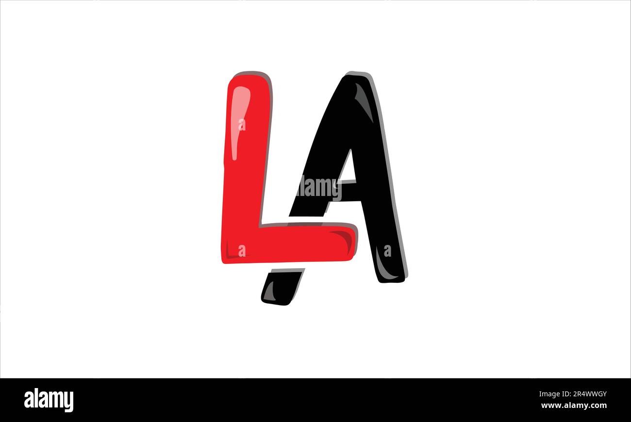 LA AL L A initial Letter Vector logo Design Illustration de Vecteur