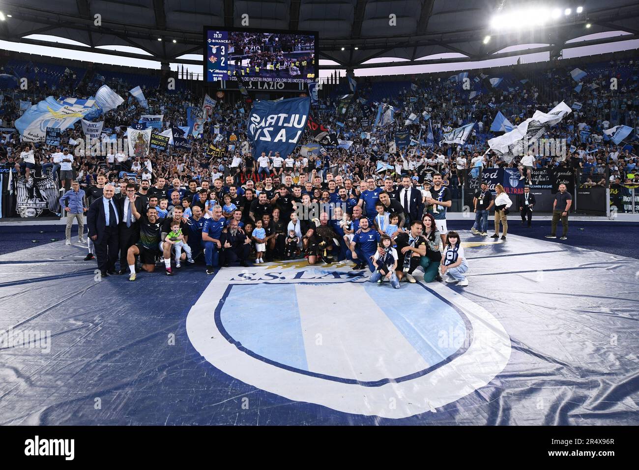 Roma, Italie. 28th mai 2023. Équipe SS Lazio pendant la série Un match entre SS Lazio et USC Cremonese au Stadio Olimpico sur 28 mai 2023 à Rome, Italie. (Photo de Gennaro Masi/Pacific Press/Sipa USA) crédit: SIPA USA/Alay Live News Banque D'Images