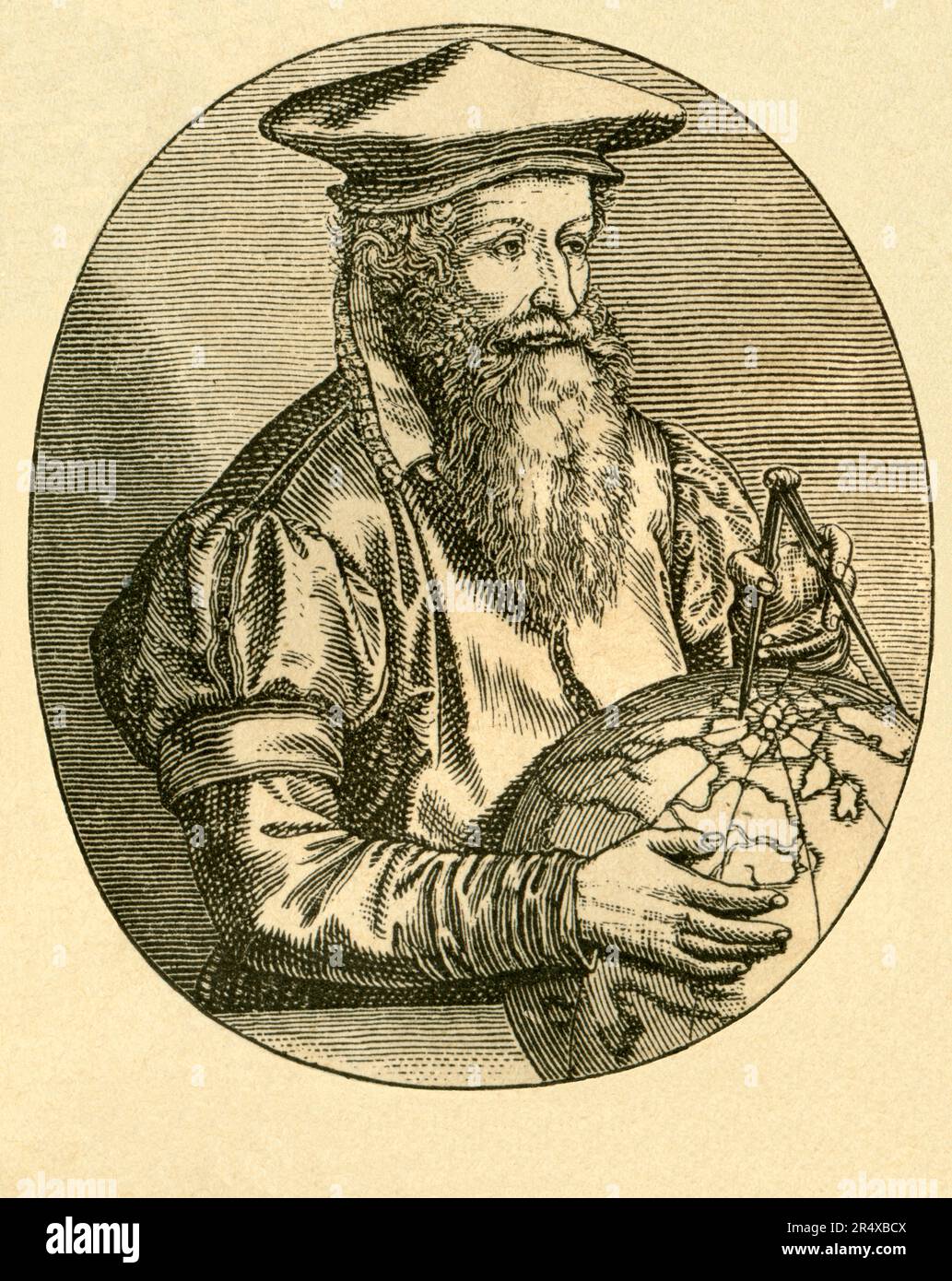 Europa, Duisburg, Nordrhein-Westfalen, Duisburg, Gerhard Mercator, GeoGRAPH und Kartograf, 16. Jahrhundert . Illustration aus : ' Die Welt in Bildern ' , von Dr. Chr. G. Hottinger, im Selbstverlag, Berlin , Straßburg, 1881 . / Europe, Allemagne, Rhénanie-du-Nord-Westphalie, Duisburg, Gerardus Mercator, Cartographe et géographe, 16th siècle , illustration de : ' Die Welt in Bildern ' ( images du monde ), par Dr. Chr. G. Hottinger, auto-publié , Berlin , Strasbourg, 1881. Banque D'Images