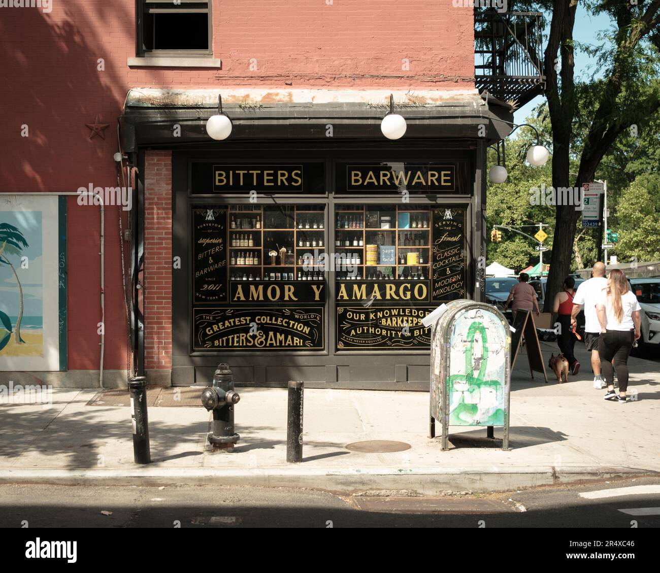 Amor y Amargo dans East Village, Manhattan, New York Banque D'Images